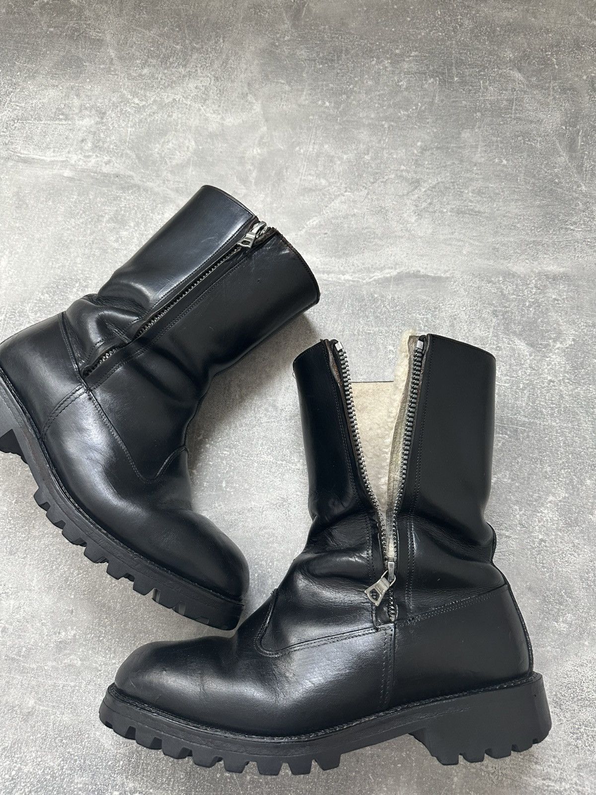 Vintage Hype Gothic Leather Boots Kanye west Style Size US 7.5 / EU 40-41 - 6 Thumbnail