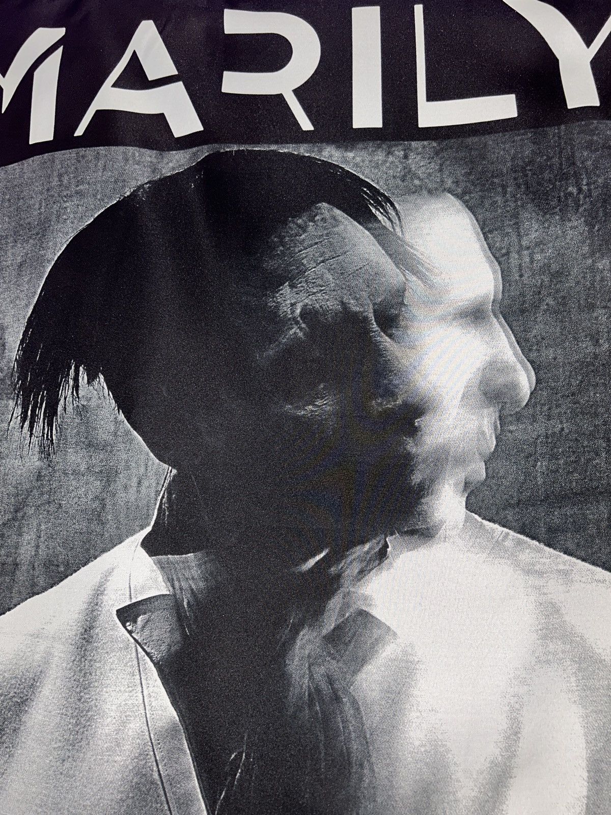 Band Tees Marilyn Manson 2015 Bravado Flag Banner Poster Size ONE SIZE - 2 Thumbnail