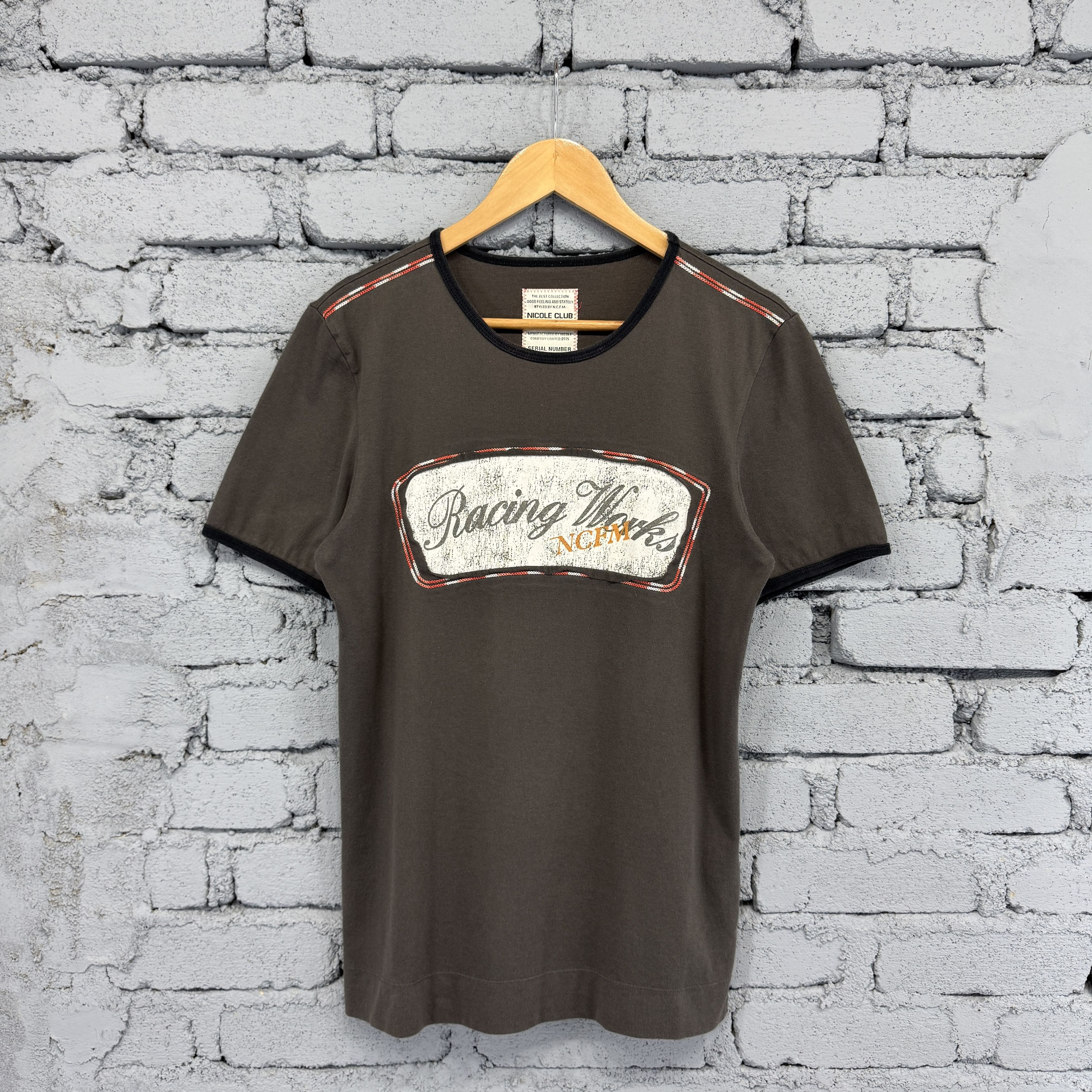 Nicole Club Rare Vintage Nicole Club Racing Works NCFM Sunfaded Tshirt Size US S / EU 44-46 / 1 - 1 Thumbnail