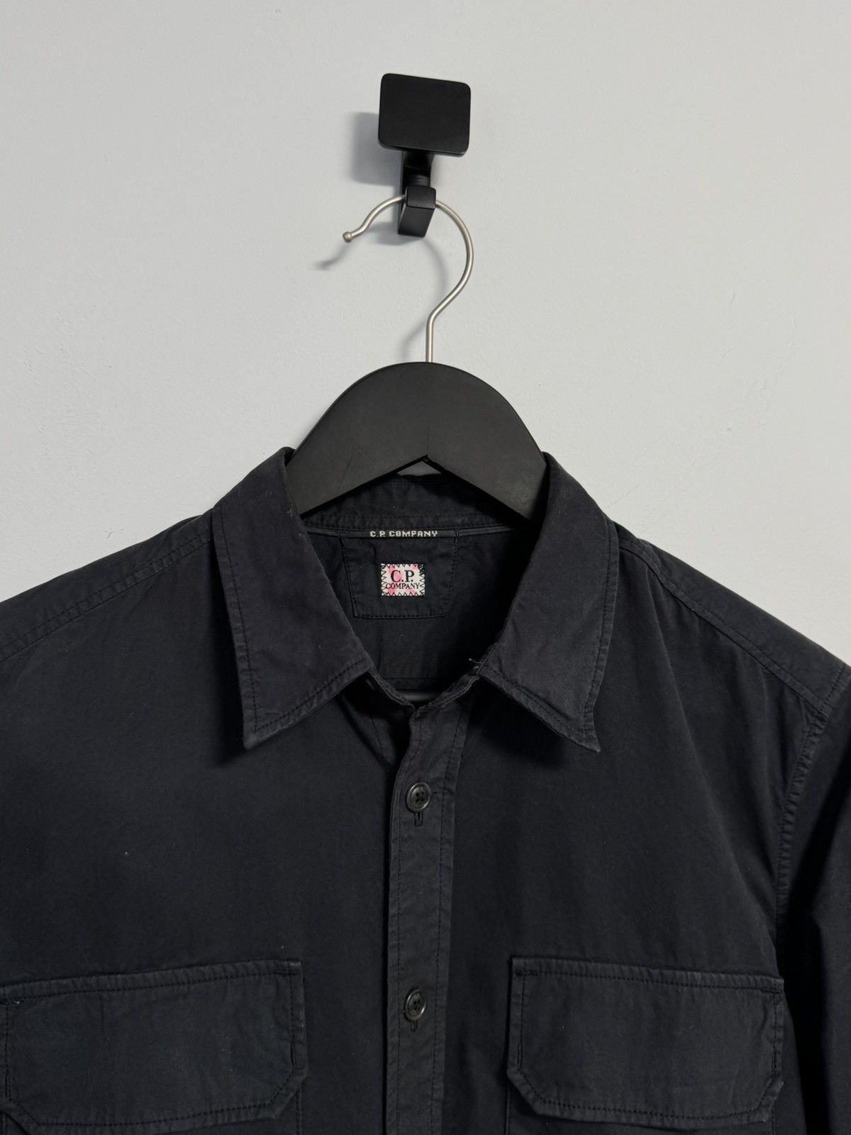 C.P. Company C.p Company Lens Button Up Dark Blue Long Sleeve Shirt Size US M / EU 48-50 / 2 - 2 Thumbnail
