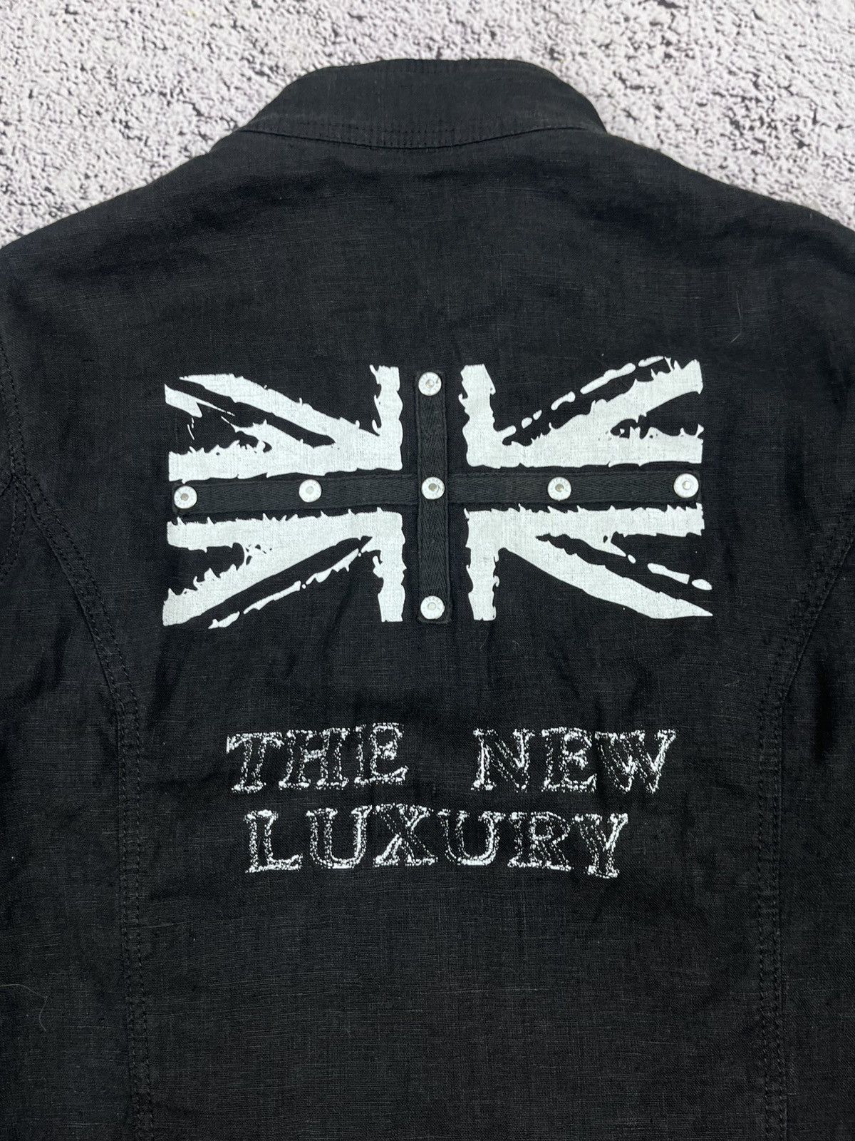 Ferre Vintage GF Ferre Linen Jacket Union Jack Punk Y2K Italy S Size US S / EU 44-46 / 1 - 10 Thumbnail