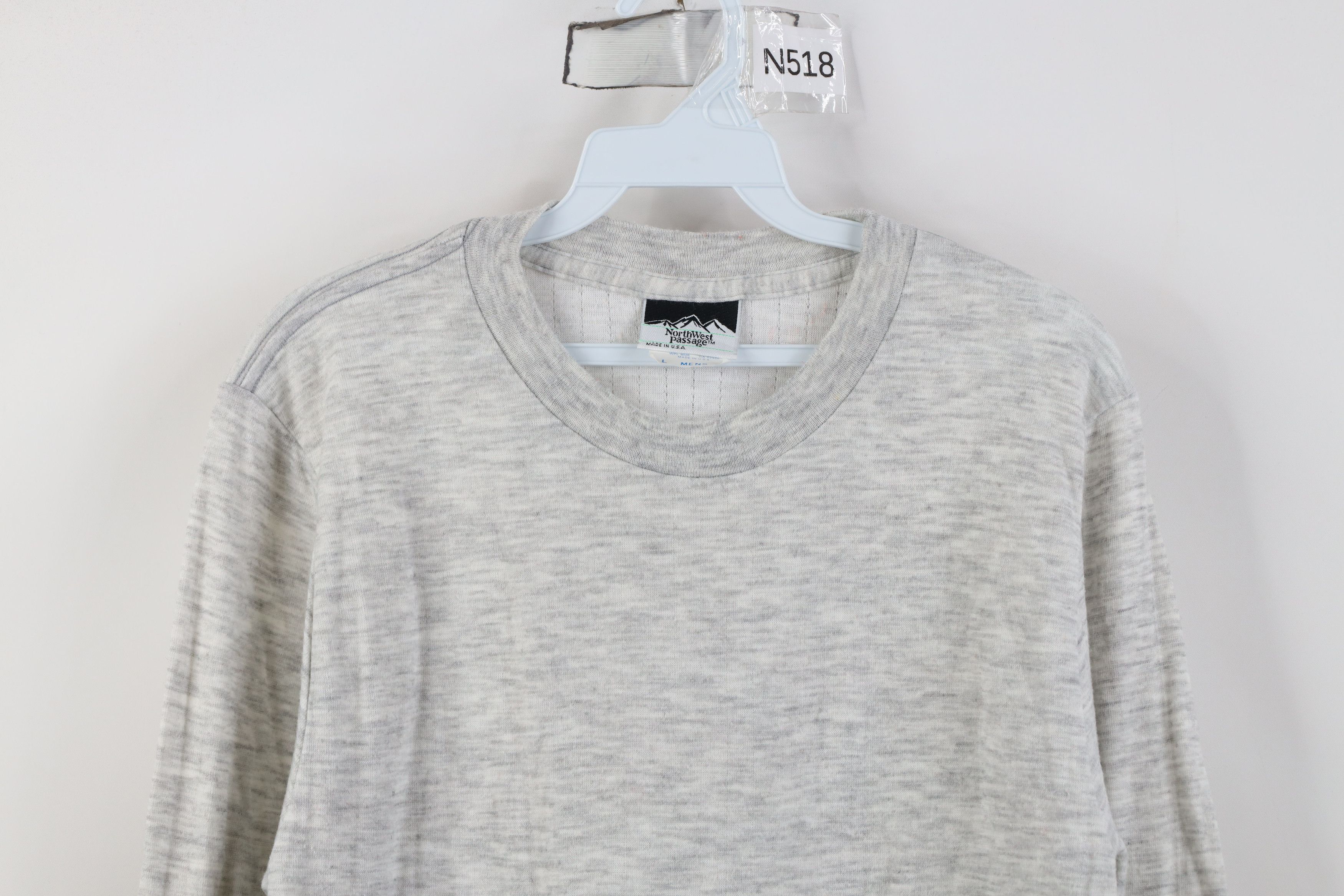 Vintage Vintage 90s Streetwear Wool Blend Thermal Knit T-Shirt USA Size US L / EU 52-54 / 3 - 2 Thumbnail