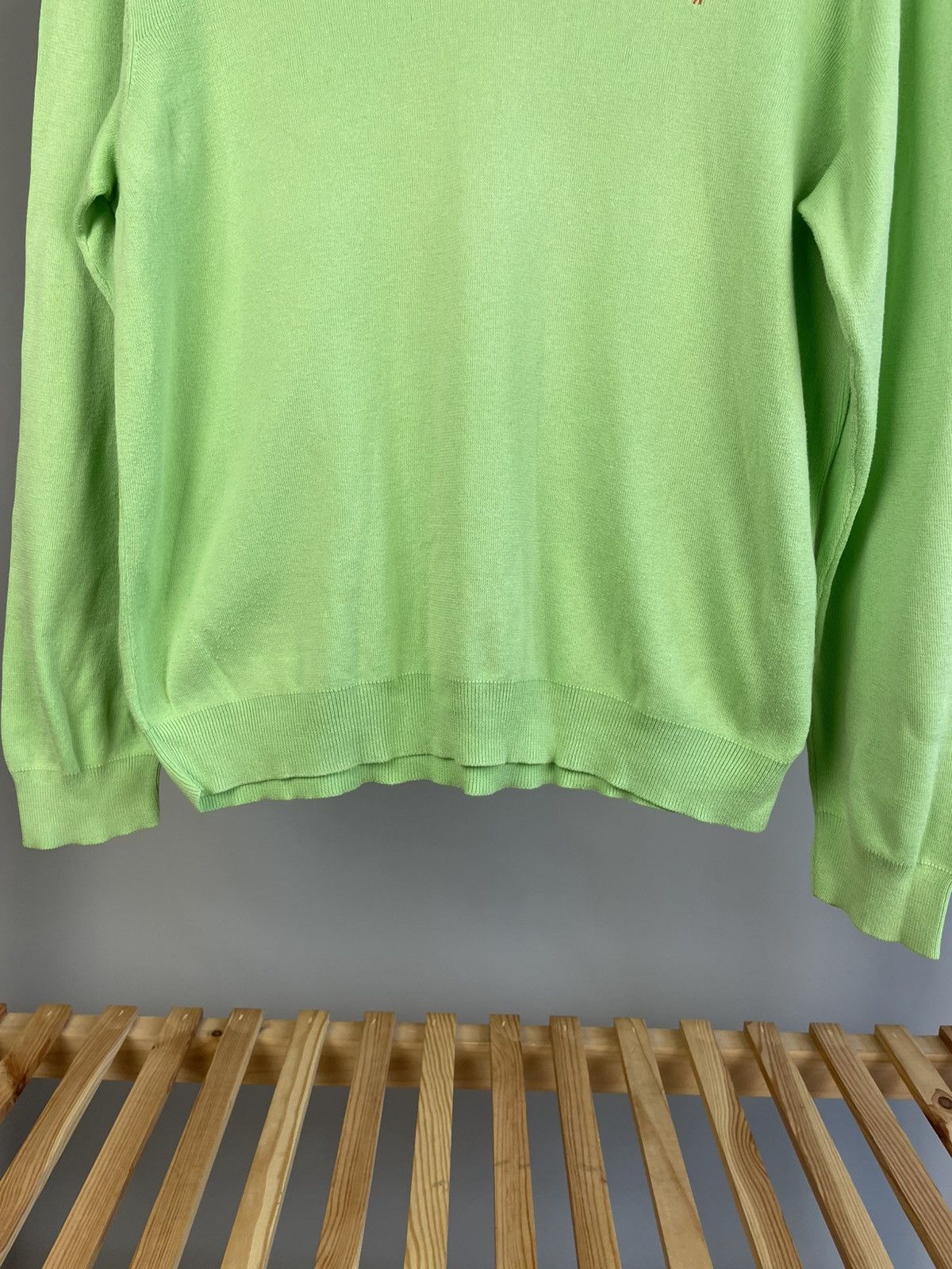 Designer × Polo Ralph Lauren × Vintage Polo Ralph Lauren cotton v neck sweater Size US L / EU 52-54 / 3 - 5 Thumbnail