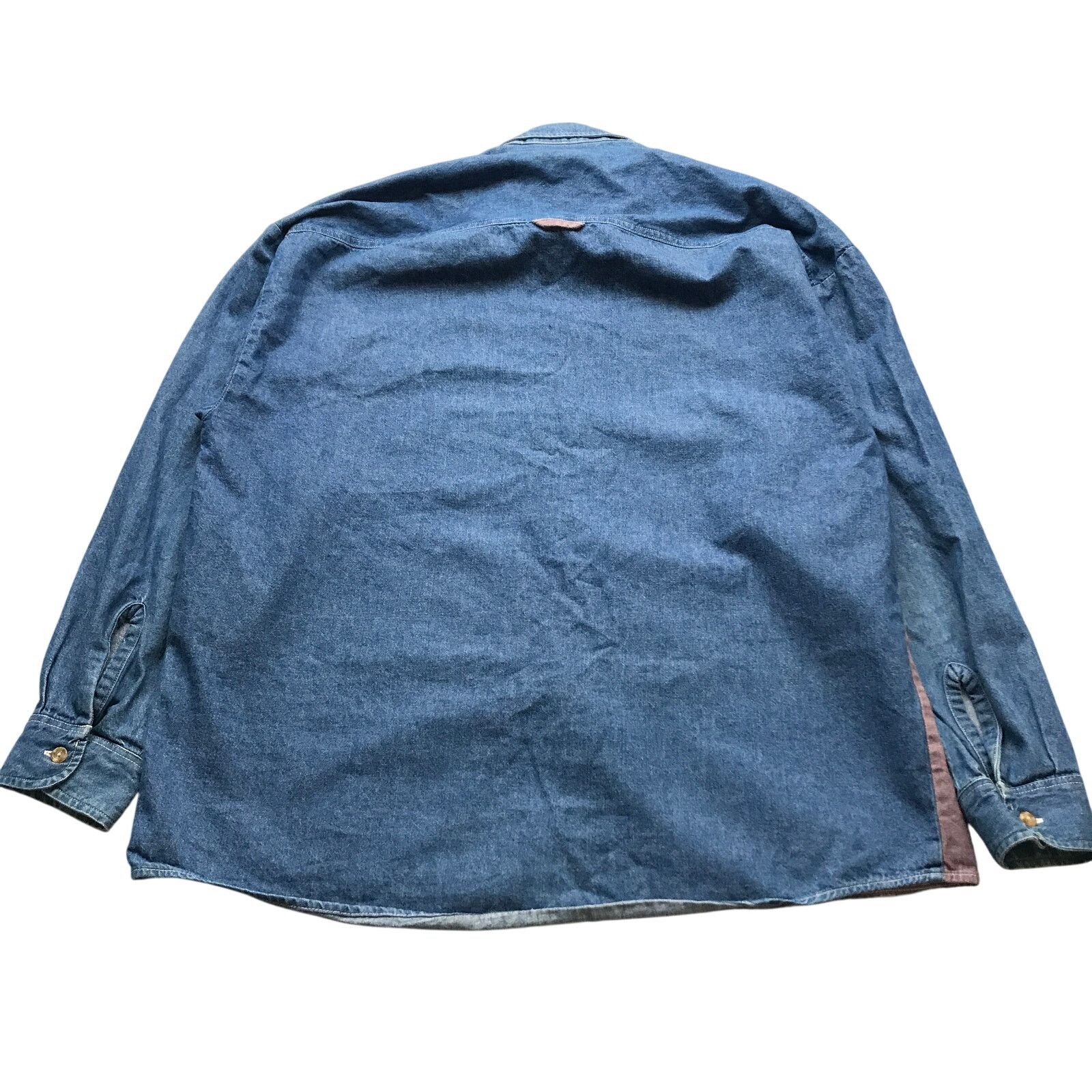 Other Vintage Bon Homme Button Down Denim Shirt Mens Large Pink Size US L / EU 52-54 / 3 - 2 Thumbnail