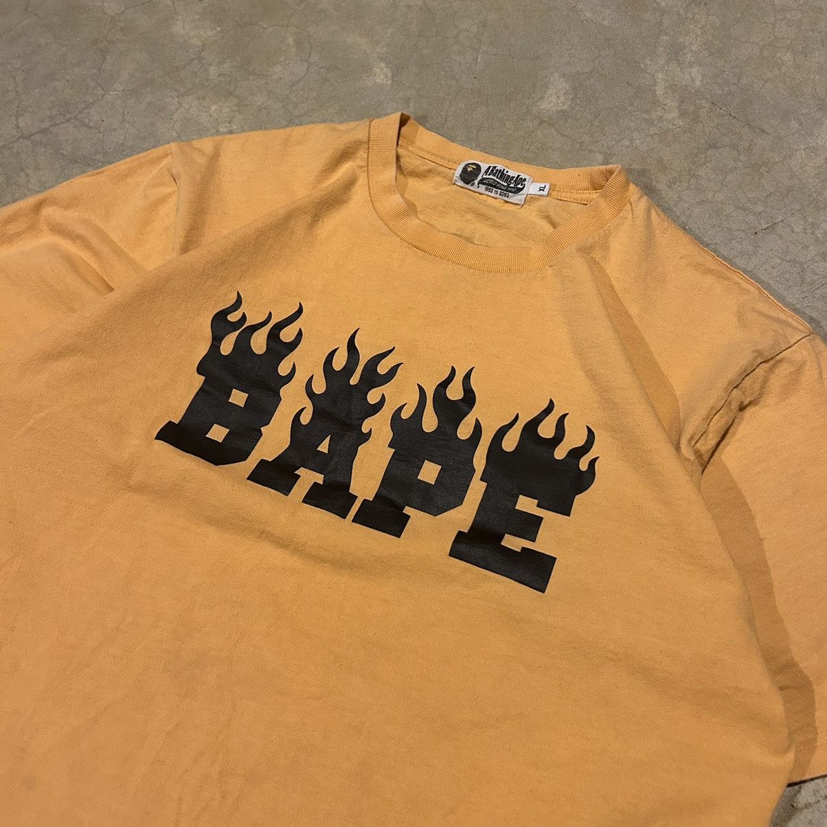 Bape Bape Neon Color Flame Logo Tee Size US L / EU 52-54 / 3 - 3 Thumbnail