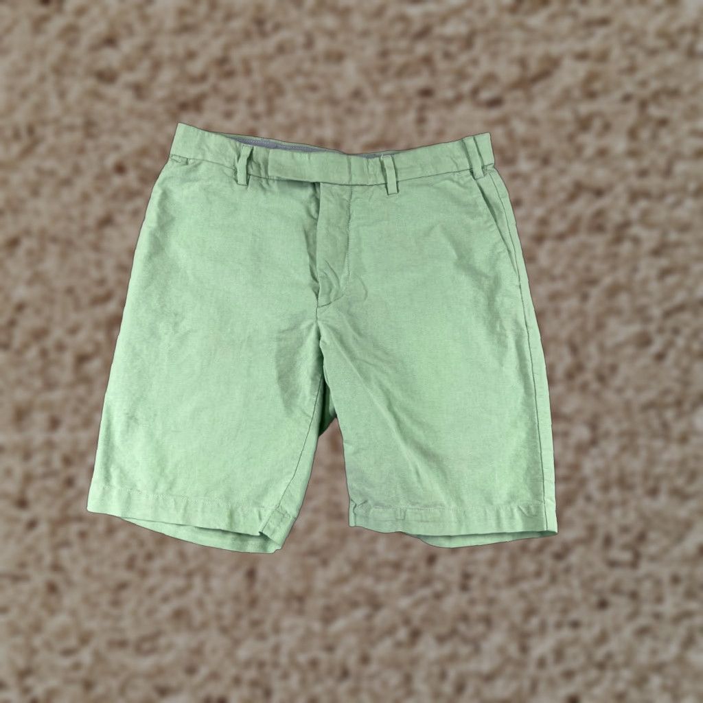 Polo Ralph Lauren Polo Ralph Lauren Shorts Men 32 Green 100% Cotton Woven Bermuda Casual Pants Adjustable Zip Flat Front Pocket Regular? Size US XS / EU 42 / 0 - 1 Thumbnail