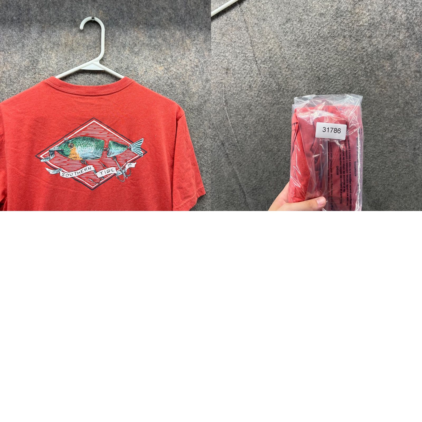 Southern Tide Southern Tide Shirt Men Medium Orange Crewneck Cotton Tee Shirt Casual Fish Logo Short Sleeve T-Shirt Size US M / EU 48-50 / 2 - 9 Thumbnail