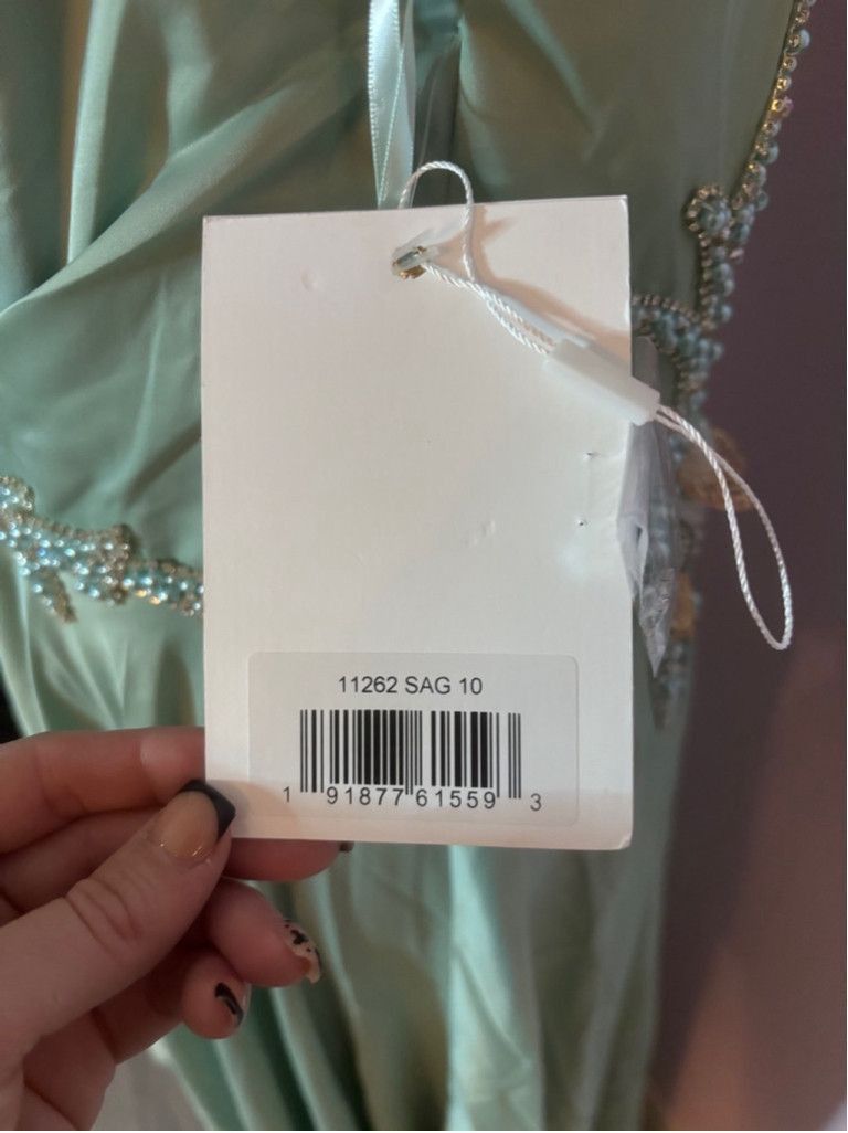 Mac Duggal Women's Mac Duggal Green One Shoulder Gown Size 10 Size L / US 10 / IT 46 - 5 Thumbnail