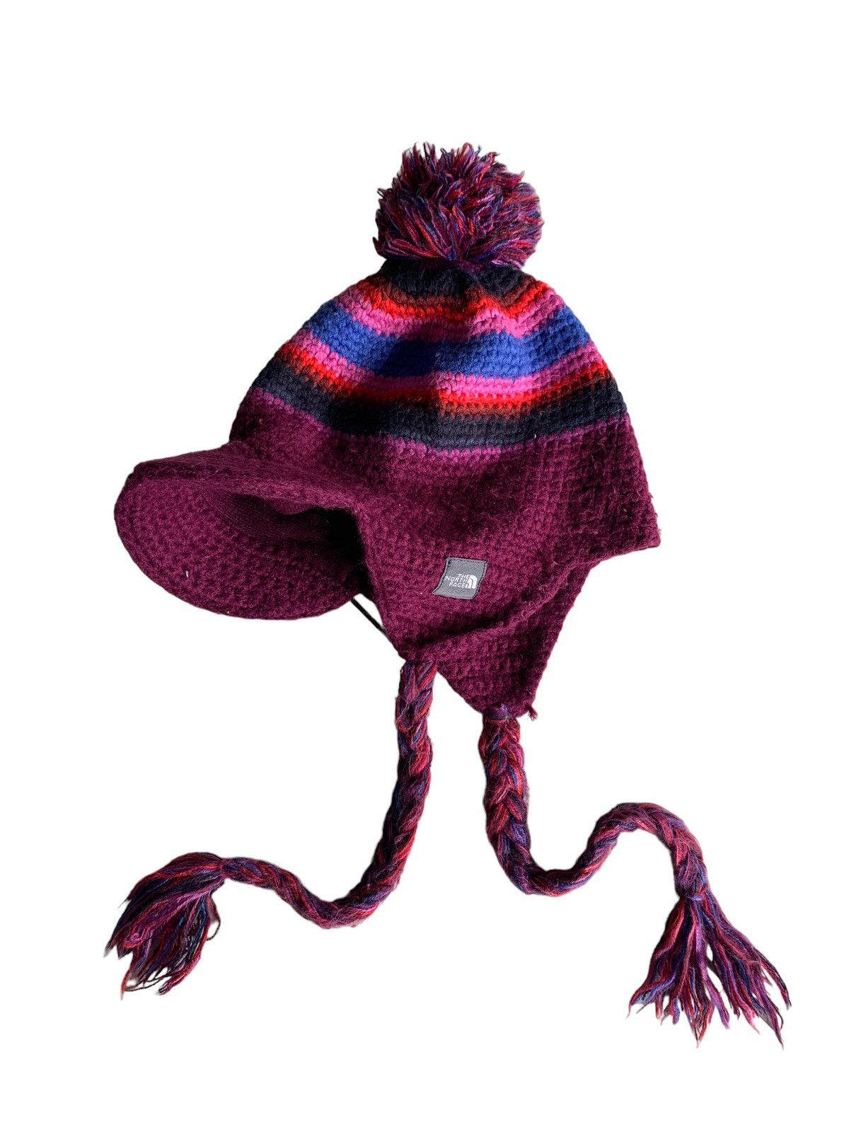 Japanese Brand × The North Face The North Face Multicolour Earflap Crochet knit Beanie Hats Size ONE SIZE - 8 Thumbnail