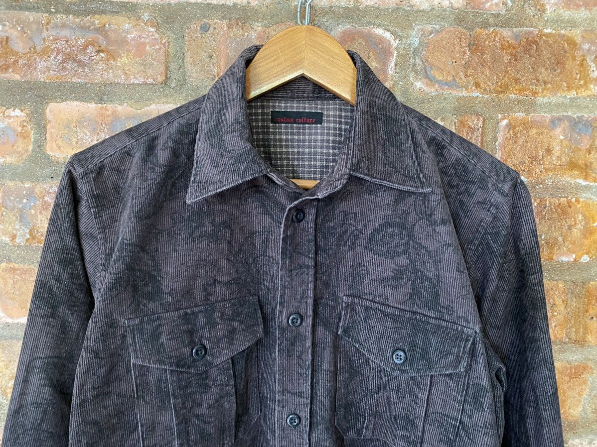 Obelisk 2000s Custom Culture Japan paisley floral corduroy shirt Size US M / EU 48-50 / 2 - 3 Thumbnail