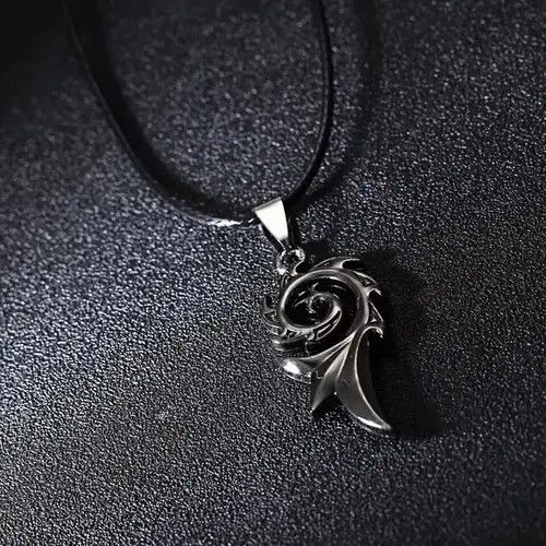 Jewelry Cool Leather Chain Pendant Necklace Size ONE SIZE - 3 Thumbnail
