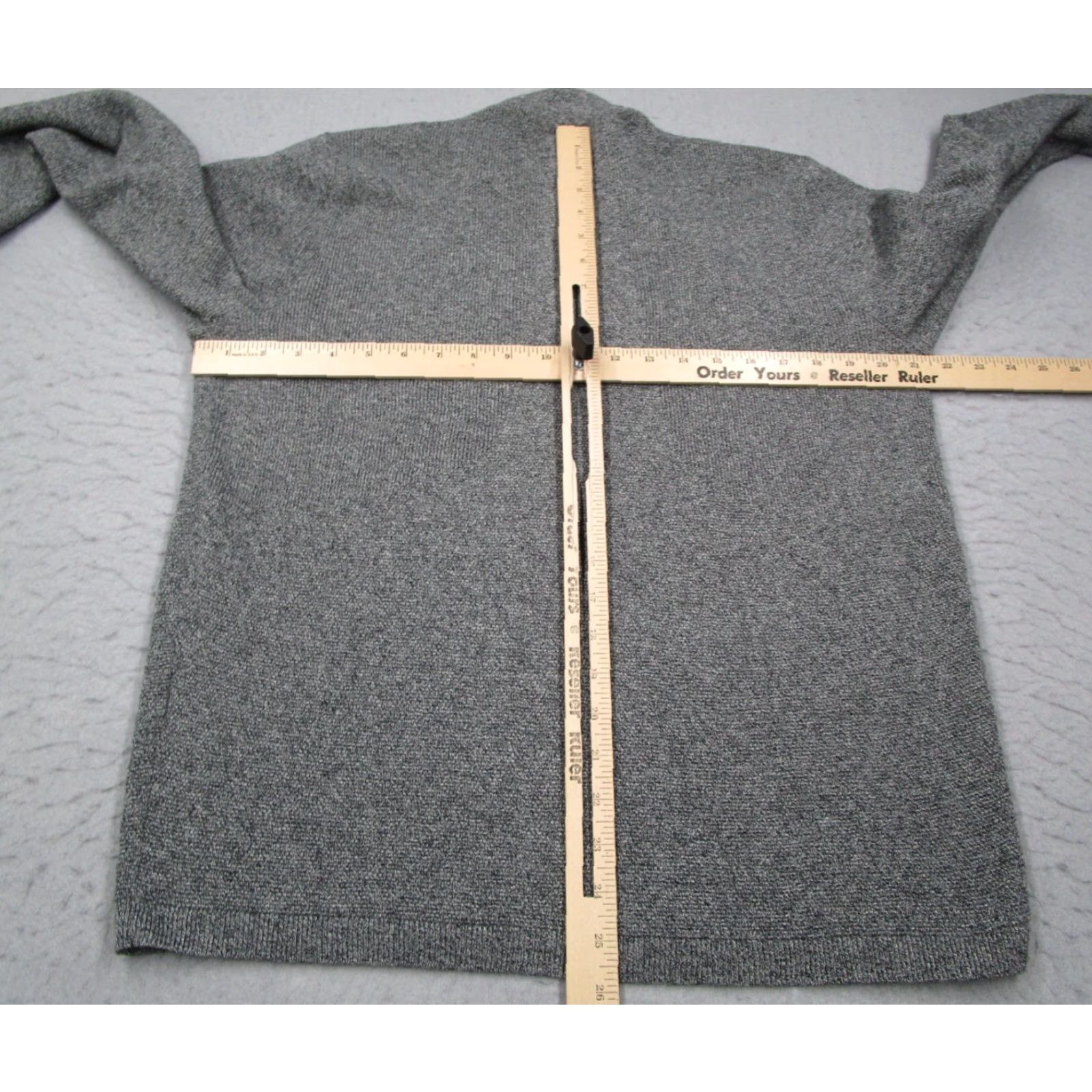 Bonobos Bonobos Mens Sweater Casual Knit 1/4 Zip Long Sleeve Gray Large Adult Pullover Golf Weathered-Style Embroidered Logo Shirt Men Size US L / EU 52-54 / 3 - 4 Thumbnail