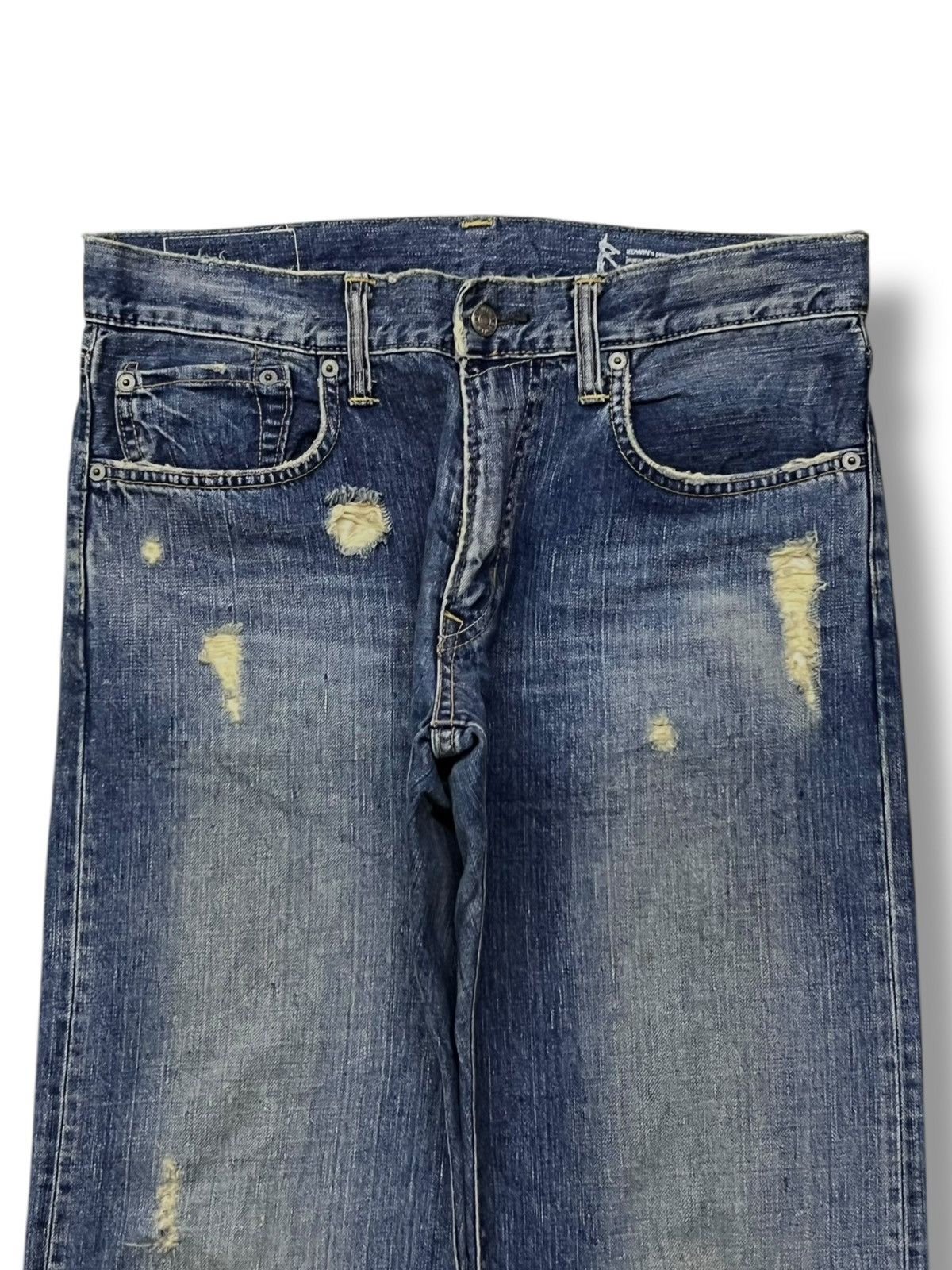 Edwin Vintage Edwin 503R Japan - Faded Wash, Distressed Denim Size US 34 / EU 50 - 4 Thumbnail
