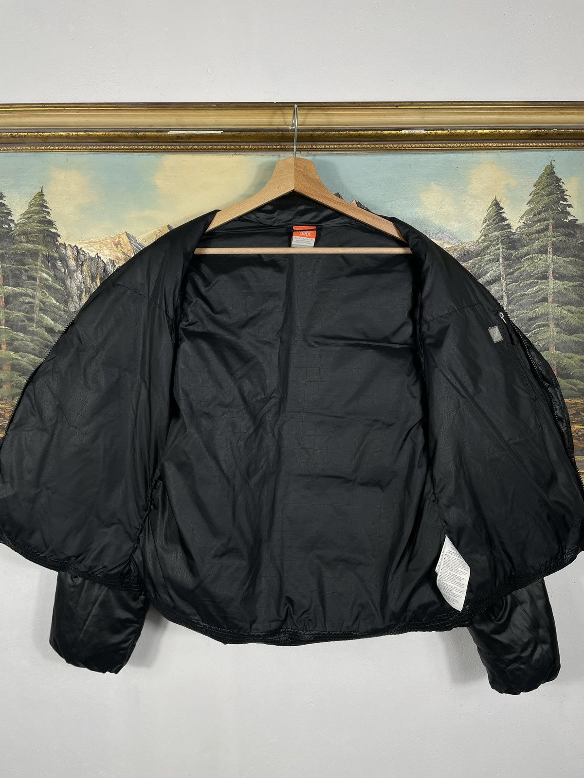 Nike × Vintage Nike Small Swoosh Zip Hoodie Black Y2k 00s Retro Size M / US 6-8 / IT 42-44 - 7 Thumbnail