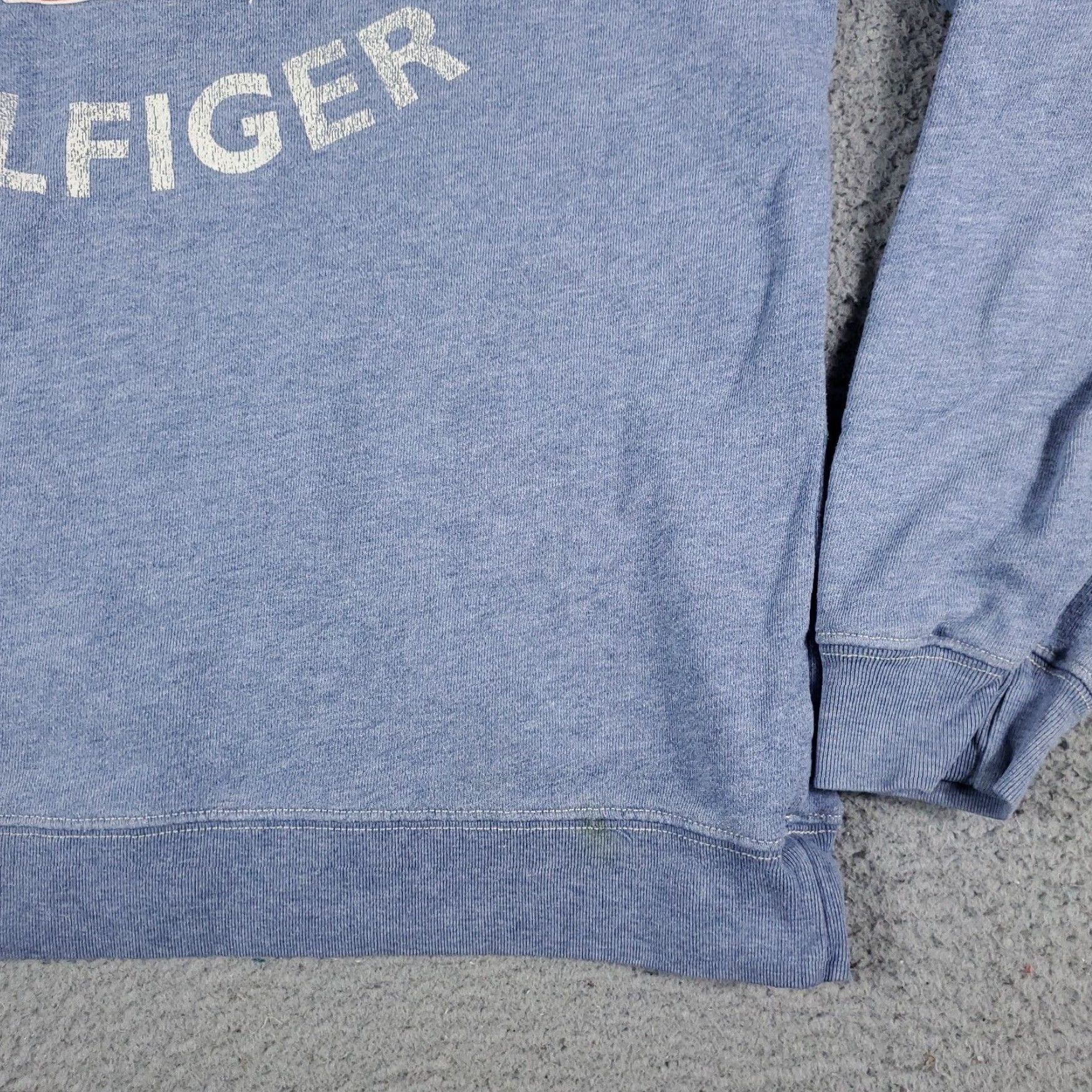 Tommy Hilfiger Tommy Hilfiger Pullover Sweater Womens Medium Blue Mock Neck Long Sleeve Casual Cotton Blend Size M / US 6-8 / IT 42-44 - 5 Thumbnail