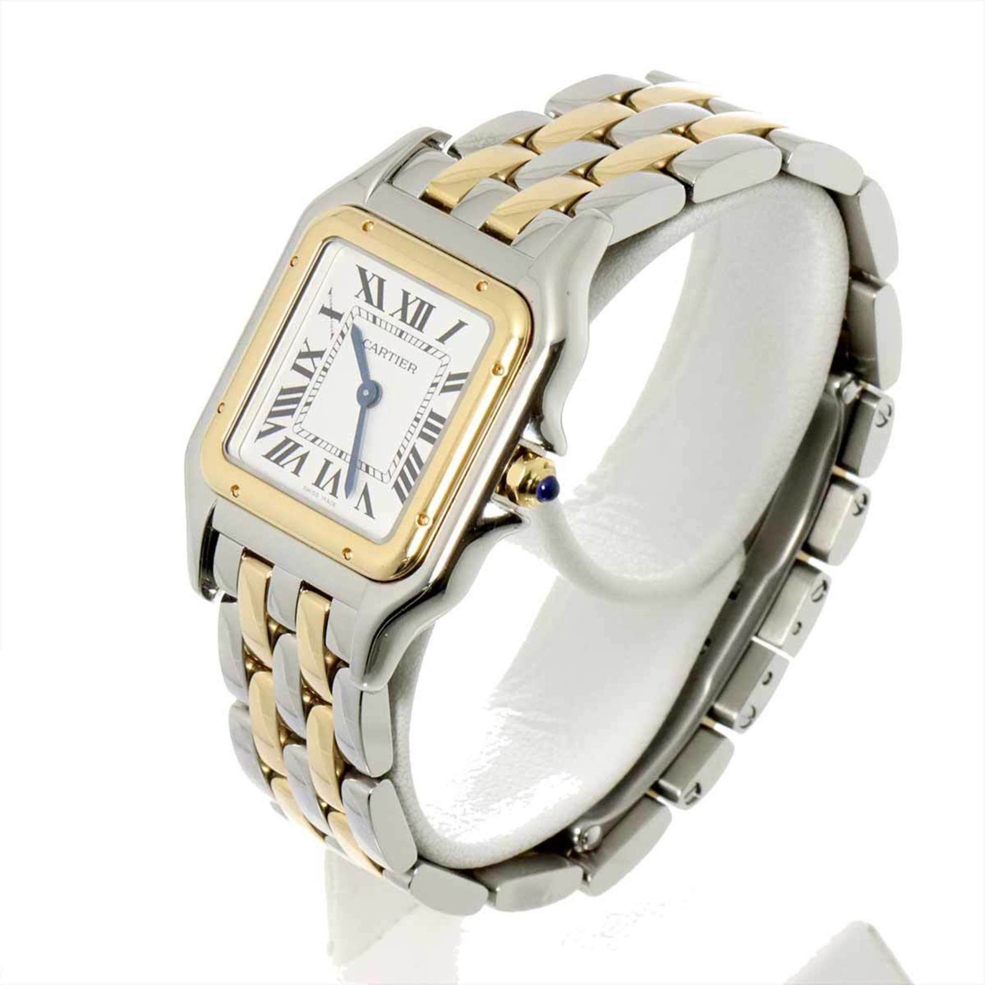 Cartier Panthere De Combi W2Pn0007 Women's Watch K18Yg Silver Quartz