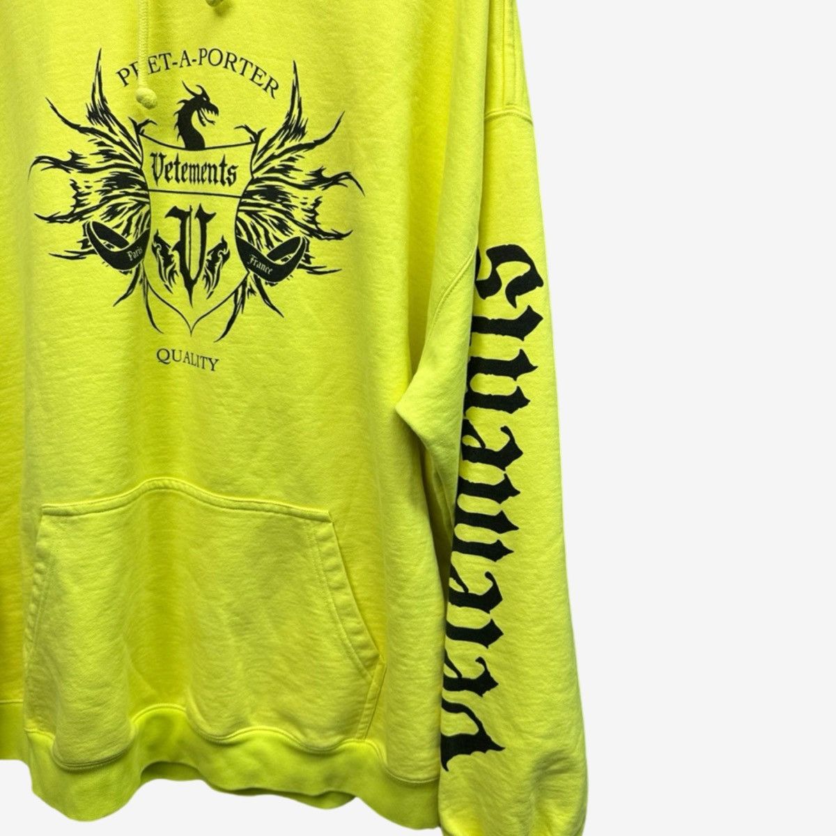 Vetements Vetements AW21 Hardcore Couture Hoodie Yellow Size US M / EU 48-50 / 2 - 3 Thumbnail