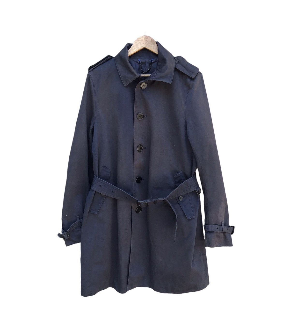 image of Archival Clothing x Paul Smith Vintage Paul Smith Trench Coat Women in Dark Blue (Size Large)