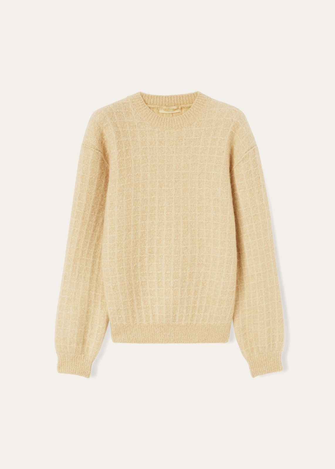 Loro Piana o1srvl11e1125 FAN1194 Cocooning Crewneck Sweater in Beige Size S / US 4 / IT 40 - 1 Thumbnail