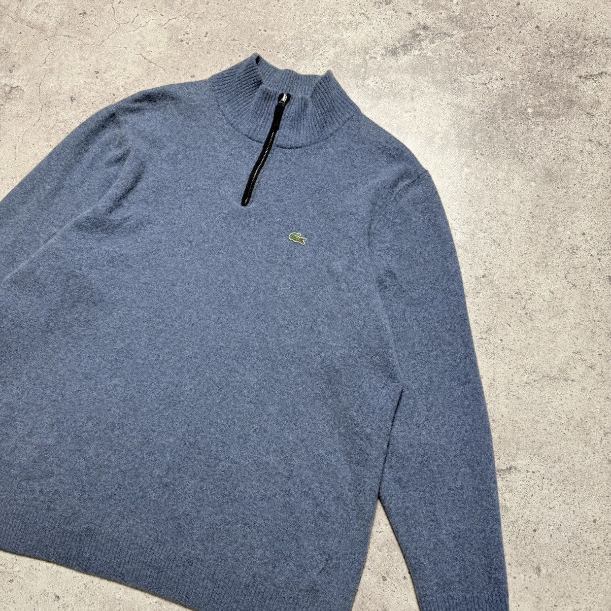Lacoste Vintage Wool 1/3 Zip Sweater Lacoste Size US M / EU 48-50 / 2 - 2 Thumbnail