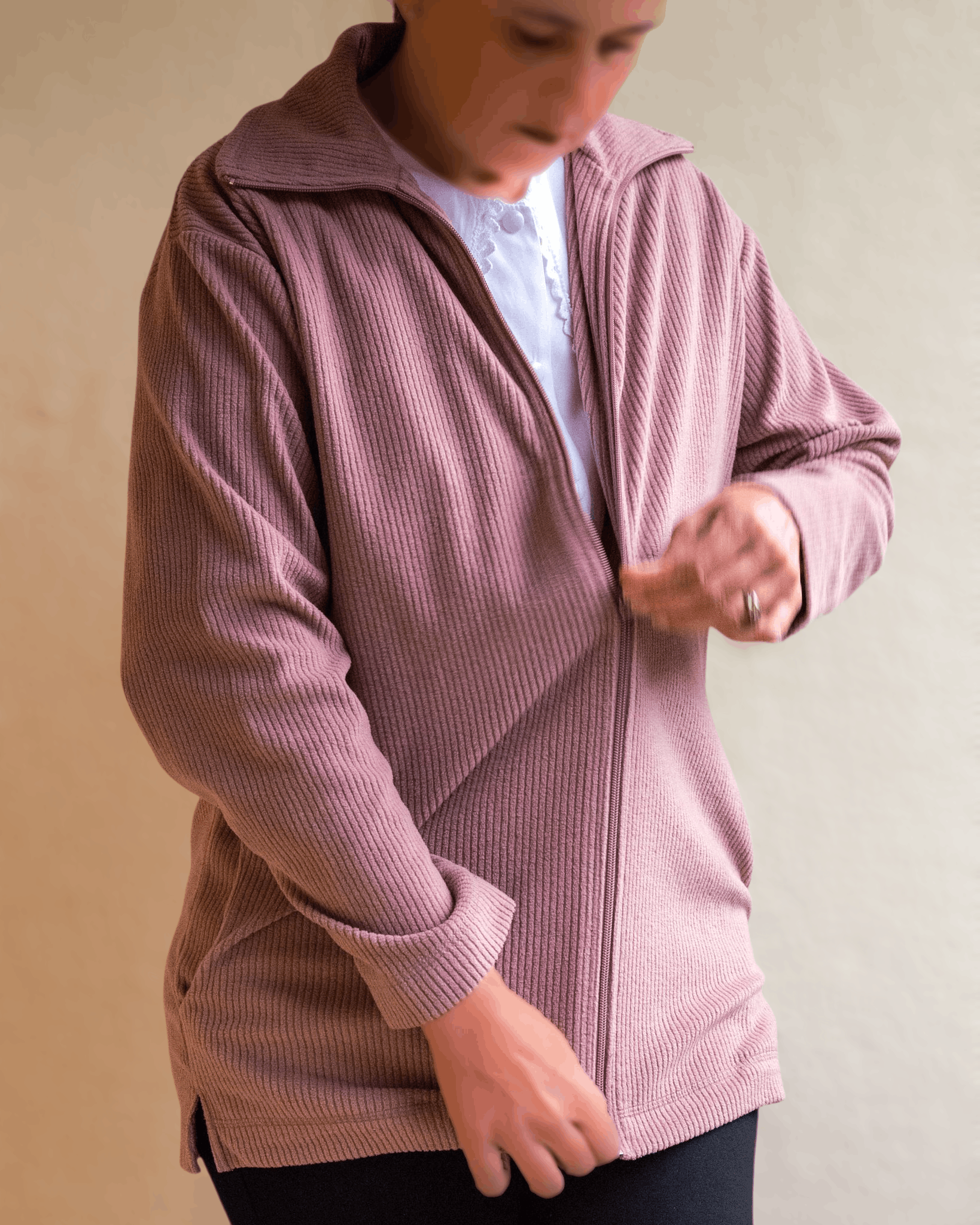 Vintage Vintage Light Purple Corduroy Jacket – Sweet Dreams Size M / US 6-8 / IT 42-44 - 3 Thumbnail