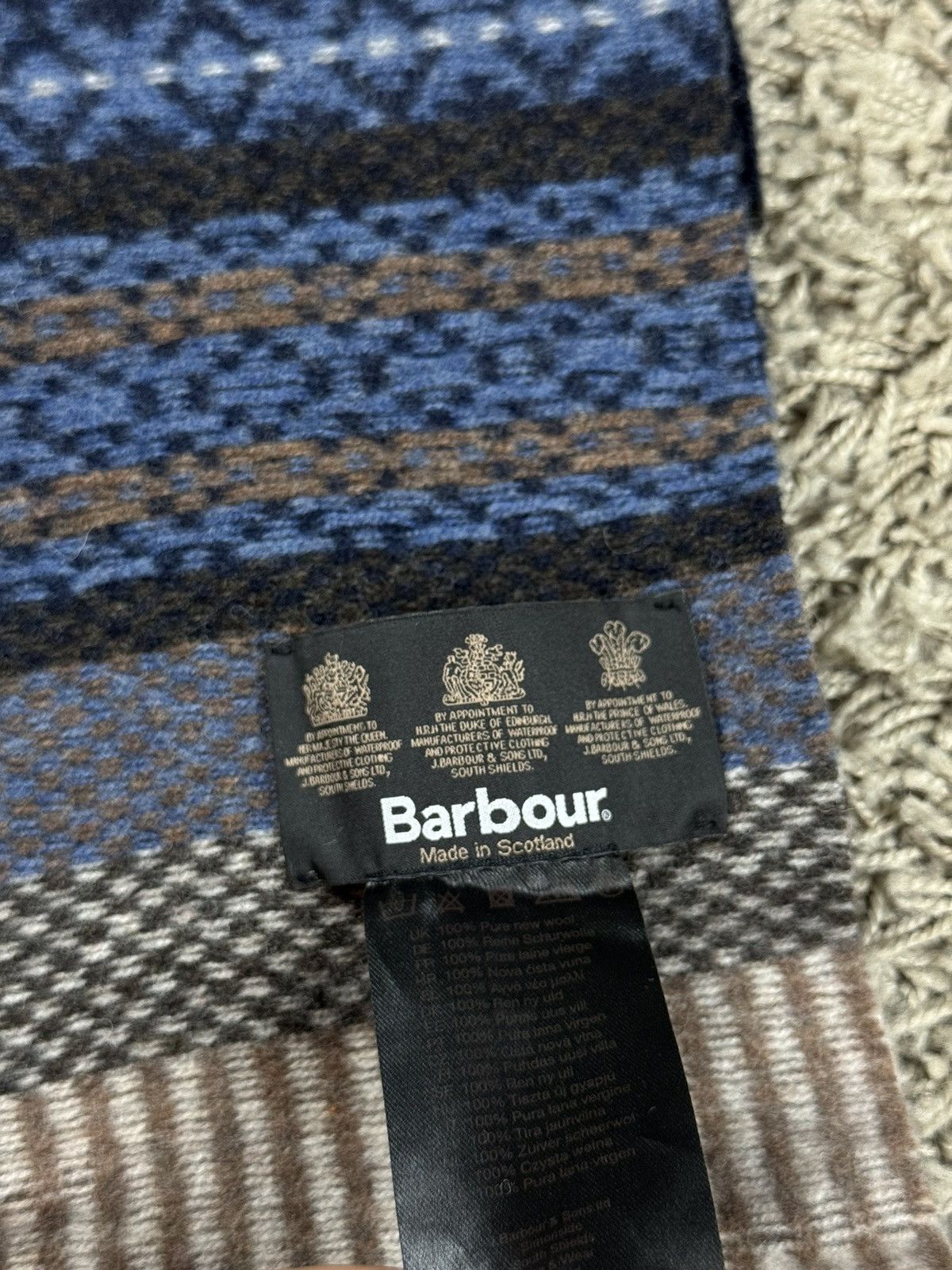 Barbour Wool scarf Barbour original casual luxury item Size ONE SIZE - 2 Thumbnail