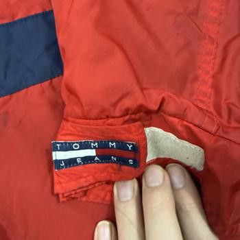 Tommy Hilfiger VTG Tommy Hilfiger Jacket Mens 2XL Red Blue Logo Nylon Zip Size US XXL / EU 58 / 5 - 10 Thumbnail