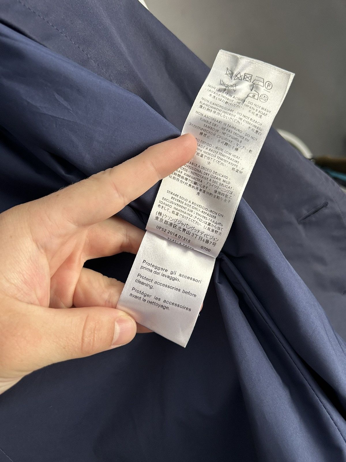 Gucci Gucci Navy Double Breasted Coat Jacket size-54 Size US L / EU 52-54 / 3 - 14 Thumbnail