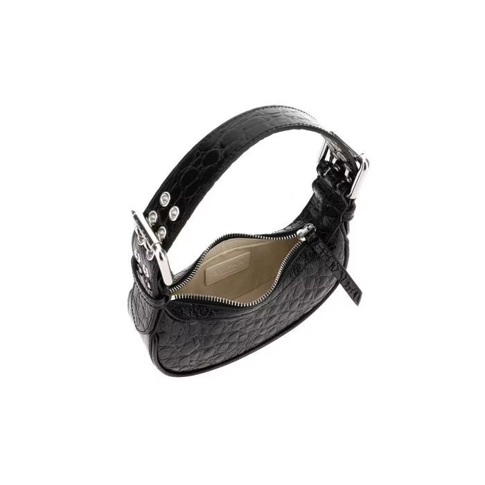 By Far o1mle0824 Size: OS / Mini Soho Circular Embossed Leather Bag Size ONE SIZE - 4 Thumbnail