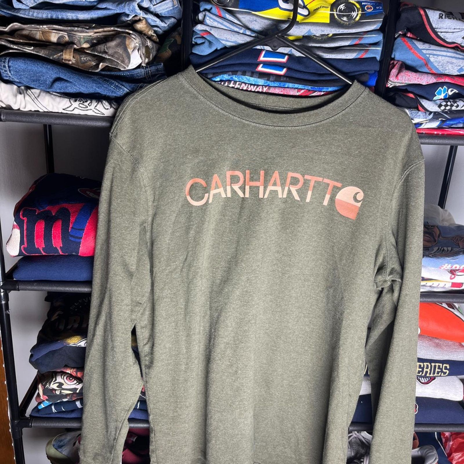 Carhartt Green carhartt long sleeve shirt Size US XL / EU 56 / 4 - 1 Thumbnail