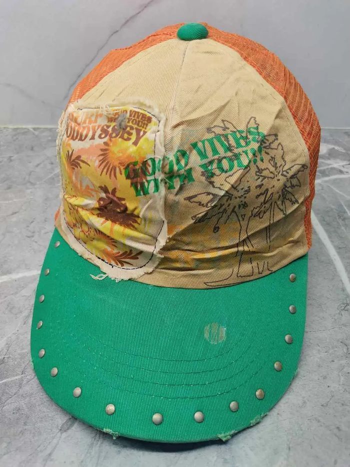 Japanese Brand Vintage Surf Style Distressed Style Trucker Hat Cap Size ONE SIZE - 1 Thumbnail