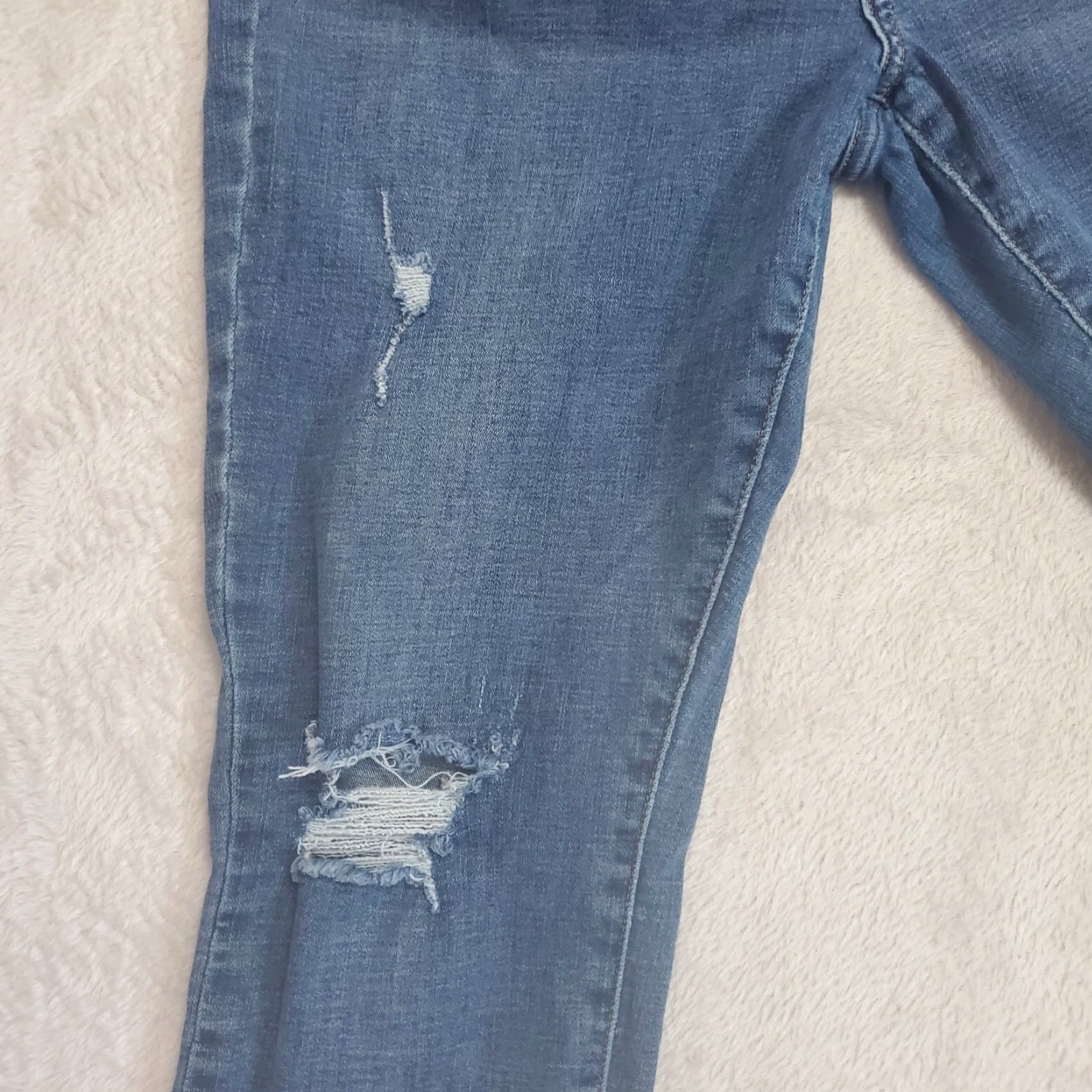 Pistola PISTOLA Jeans Womens 31 Blue Mid Skinny Distressed Ankle Raw Hem Denim Stretch Color Blue 90s Grunge Mid Rise Regular Womens Jeans Size 24" / US 00 / IT 34 - 7 Thumbnail