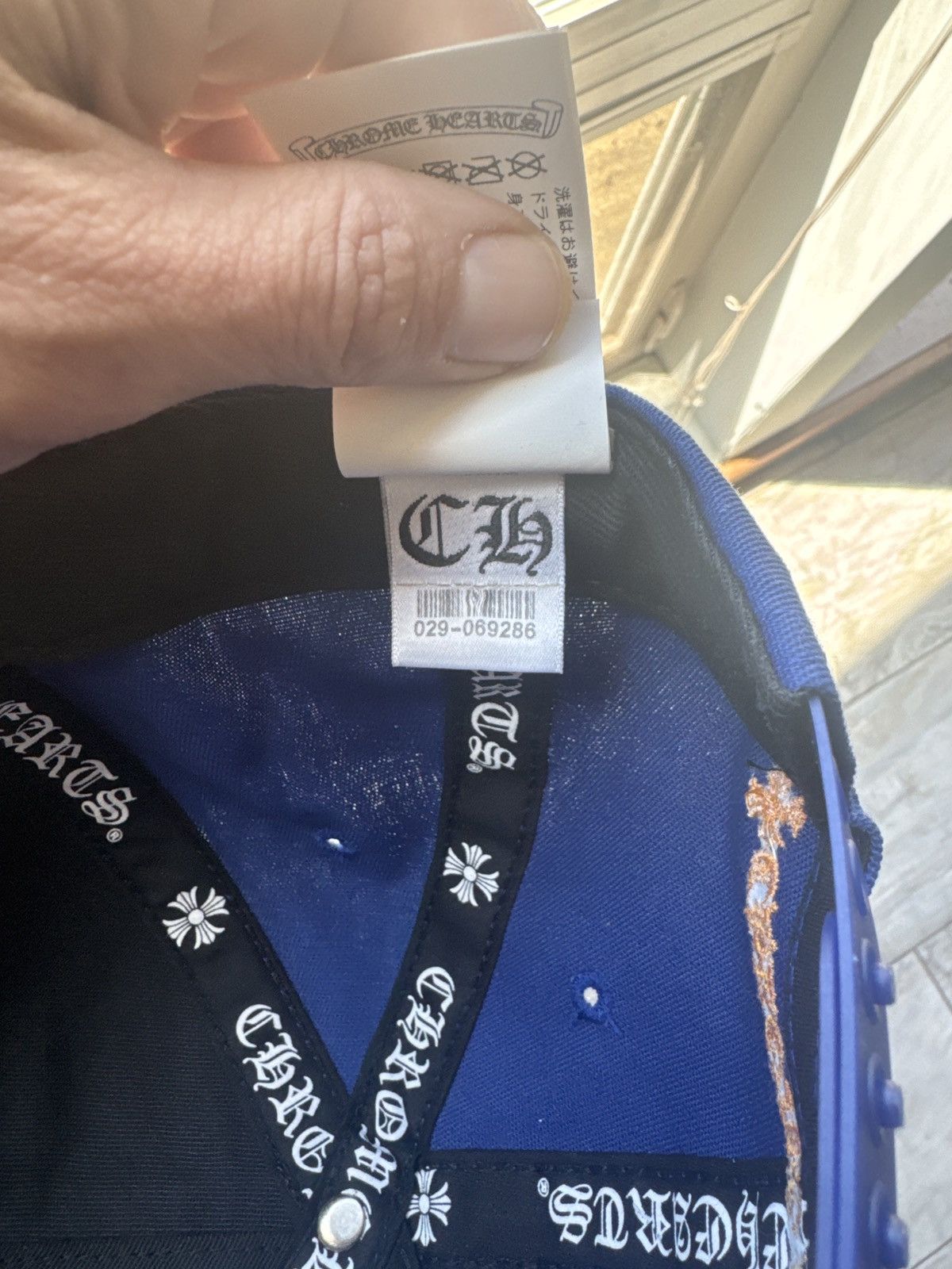 Chrome Hearts Chrome Hearts Baseball Hat Blue/ Orange Size ONE SIZE - 5 Thumbnail