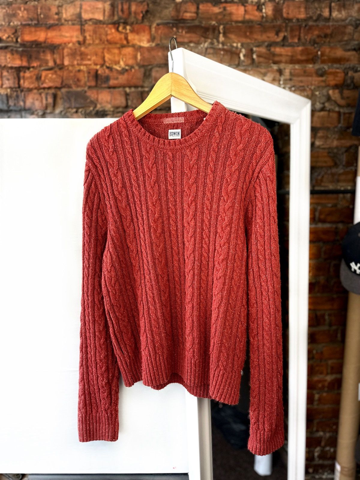 Edwin Men’s Knitt Sweater Edwin Oiler Red Size: S/M Size US S / EU 44-46 / 1 - 1 Thumbnail
