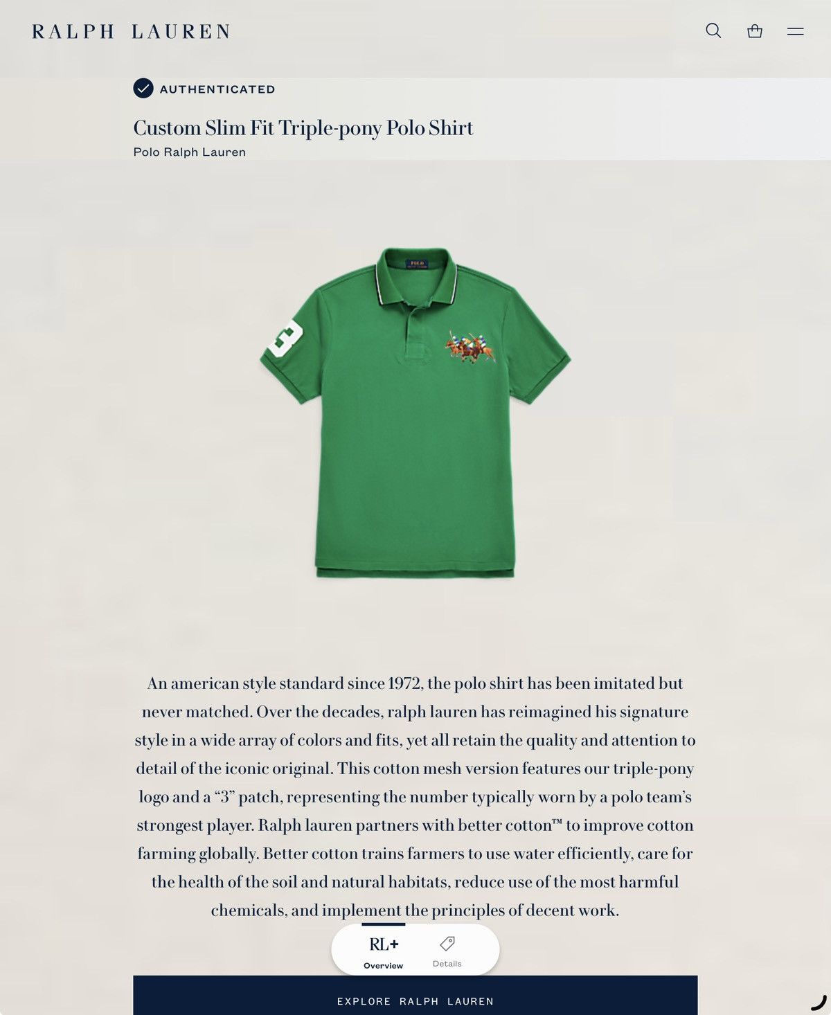 Polo Ralph Lauren Polo Ralph Lauren Triple Pony Polo Shirt XL Custom Slim Fit Size US XL / EU 56 / 4 - 1 Thumbnail