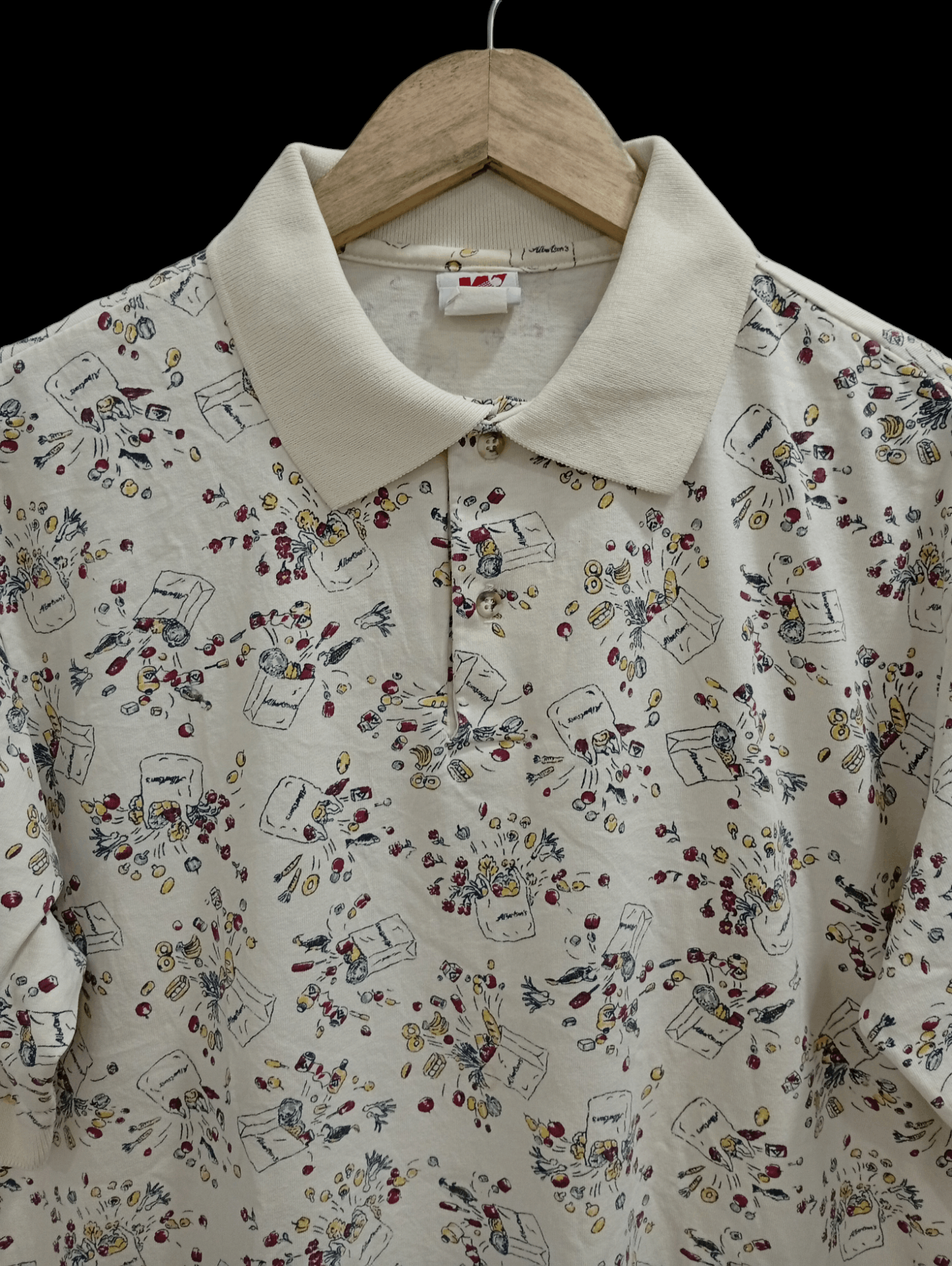 Japanese Brand × Vintage 🔥🔥Vintage Whang Full Print Polo T-Shirt Size US L / EU 52-54 / 3 - 15 Thumbnail
