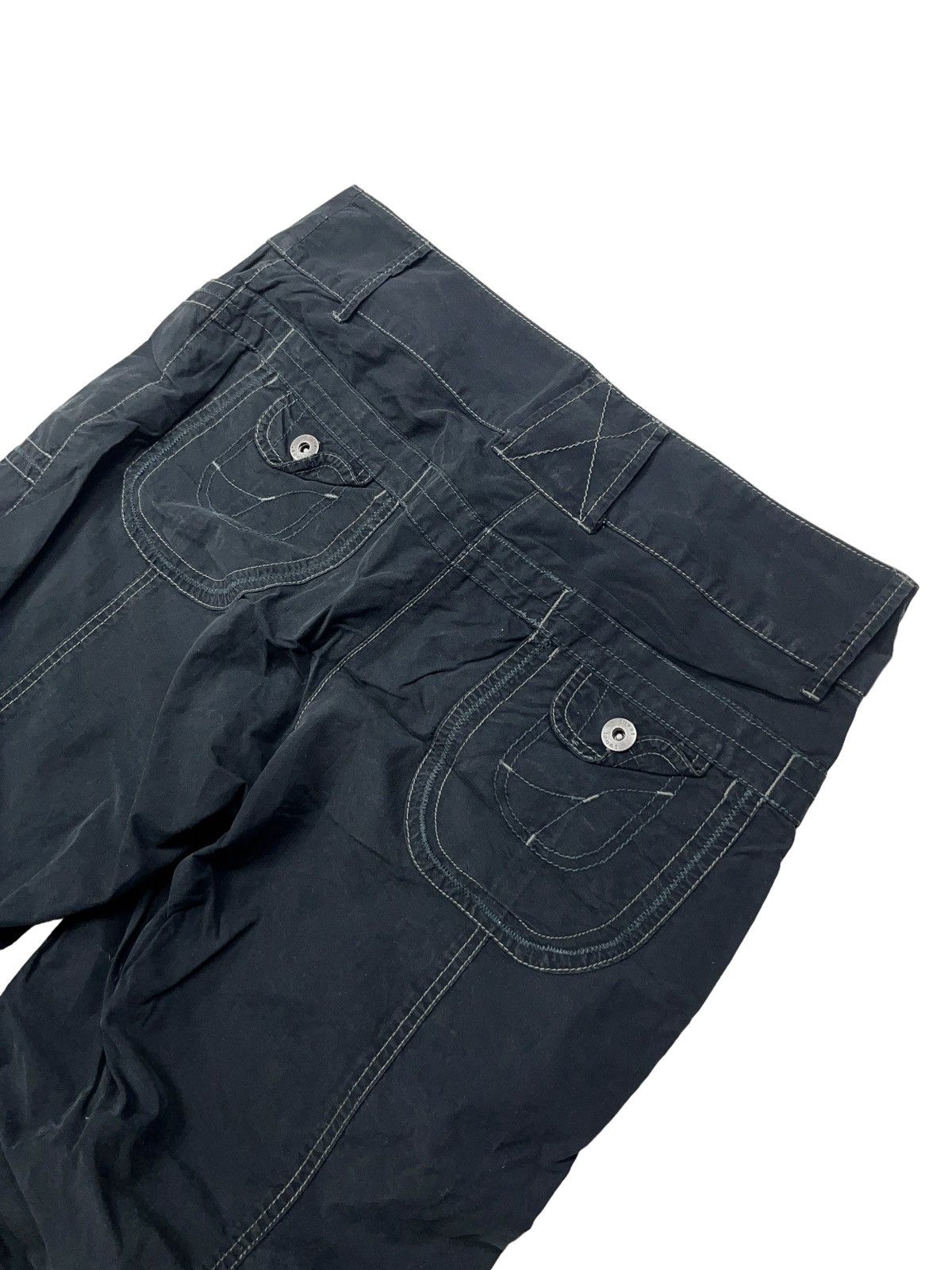 Japanese Brand × Vintage Vintage y2k Nylon Pants Japanese Wide Leg Size 30" / US 8 / IT 44 - 9 Thumbnail