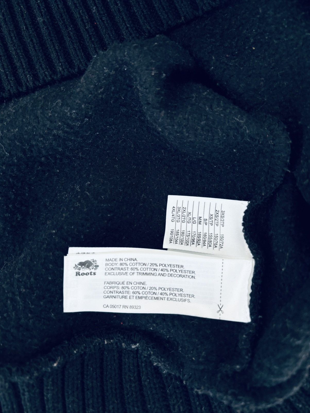 Roots ROOTS - Hybrid Mock Zip Sweater - Black Size US L / EU 52-54 / 3 - 6 Thumbnail