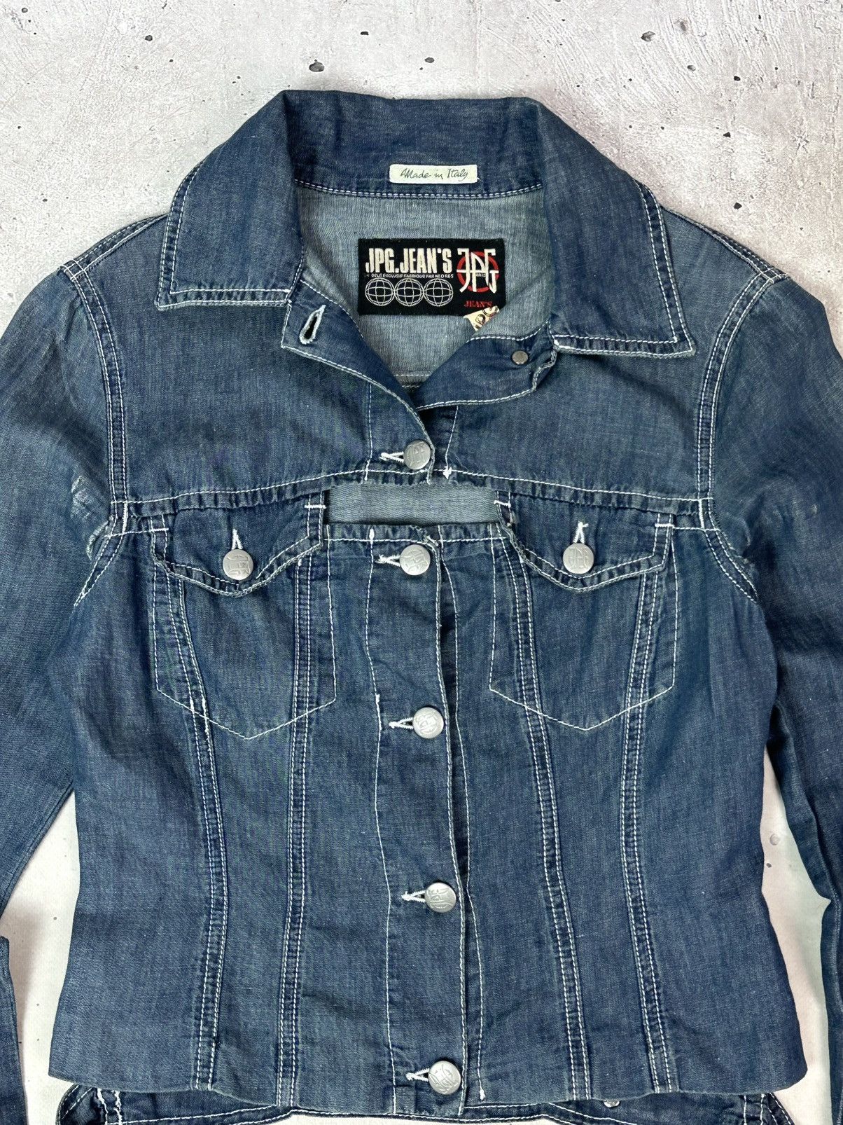 Jean Paul Gaultier Vintage JPG Jean Paul Gaultier Blue Denim Light Jacket Size M / US 6-8 / IT 42-44 - 5 Thumbnail