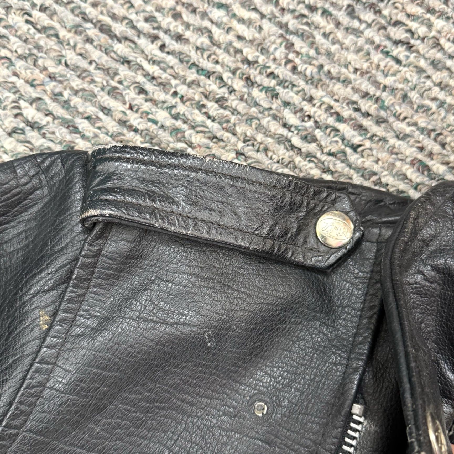 Vintage VINTAGE Z1R Jacket Men’s 48 Black Leather Motorcycle Biker 90s D Pocket Outdoor Size US M / EU 48-50 / 2 - 7 Thumbnail