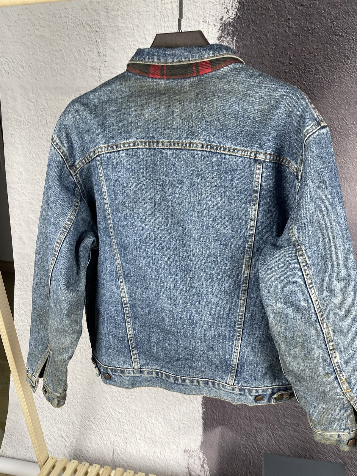 Levi's Levi’s vintage 90s faded checkered lining trucker jacket Size US XL / EU 56 / 4 - 19 Thumbnail