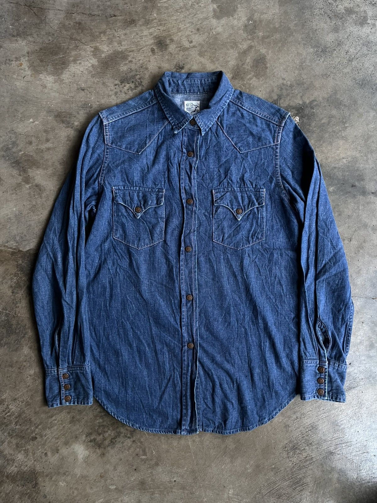 ORSLOW JAPANESE VINTAGE DENIM BUTTON SHIRTS