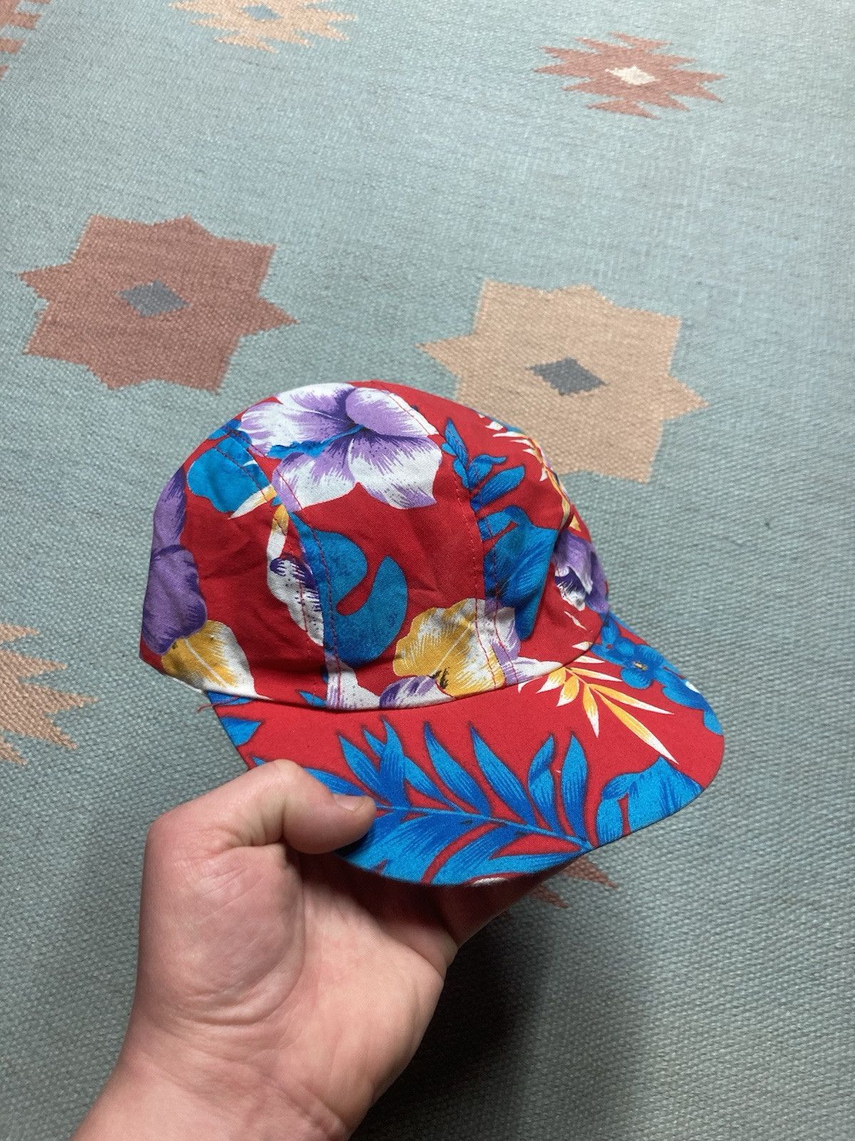 Vintage Vtg 90s SnapBack hat Wendy’s employee 5 panel cap Hawaiian Size ONE SIZE - 1 Thumbnail