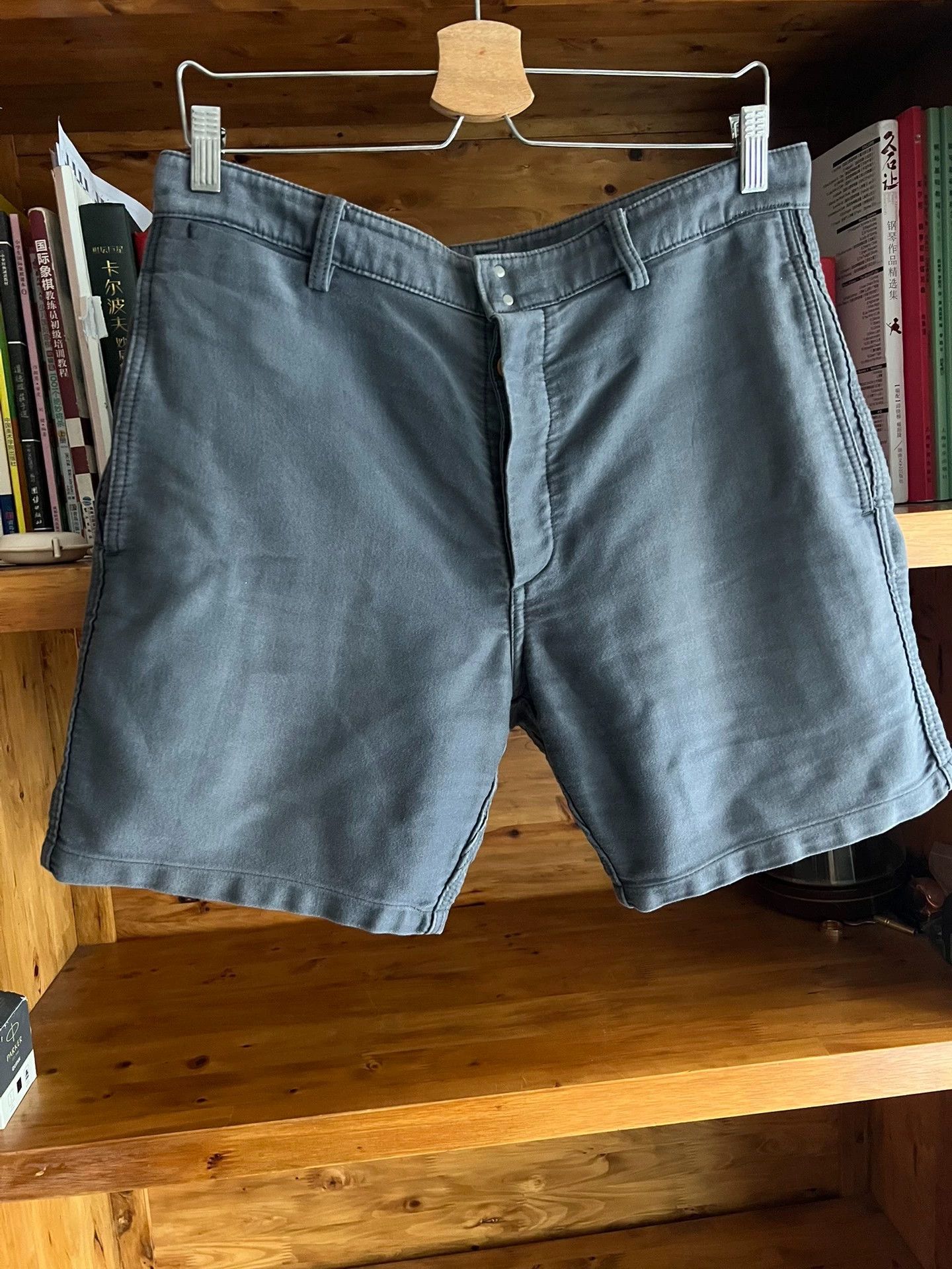 Visvim visvim 2014 indigo dyed washed work shorts gray blue size 2 Size US 32 / EU 48 - 2 Thumbnail