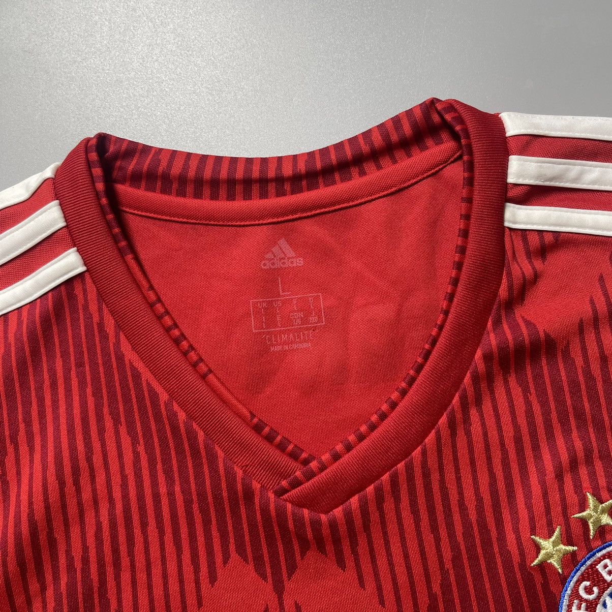 Adidas BAYERN ADIDAS 2018/2019 FOOTBALL SOCCER HOME JERSEY Size US L / EU 52-54 / 3 - 6 Thumbnail