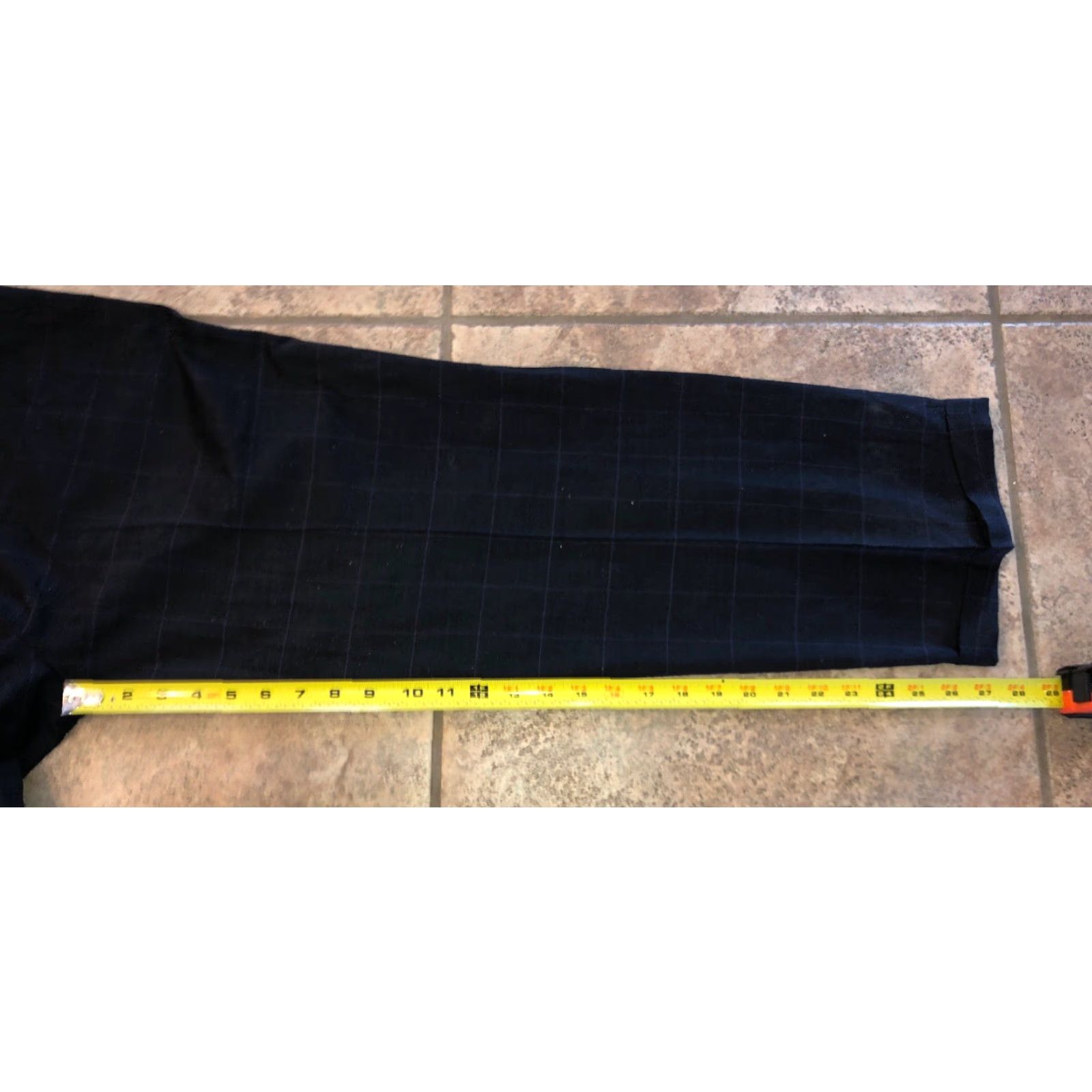 Vintage Antas Mens Dress Pants 100% Wool Black Pinstripe 36 X 28 Black Mens Size US 36 / EU 52 - 7 Thumbnail