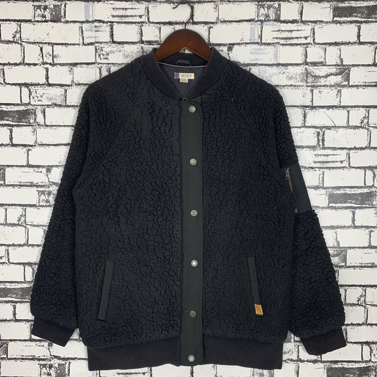 Roxy Sports Brand Surf Snowboard Zipper Jacket Bomber Jacket