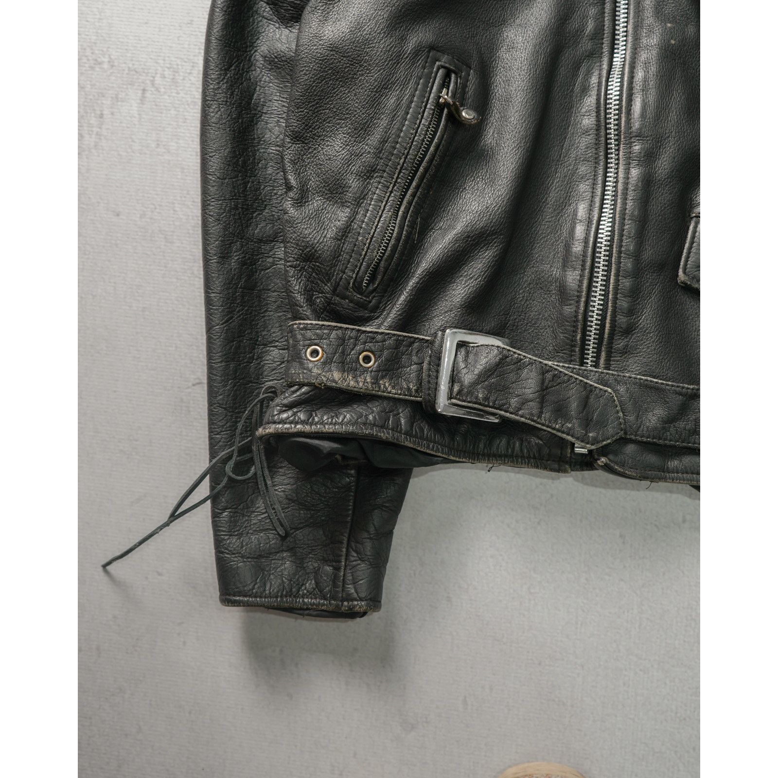 The Unbranded Brand Vintage 90s Long Sleeve Black Leather Jacket - Men's Medium Size US M / EU 48-50 / 2 - 3 Thumbnail