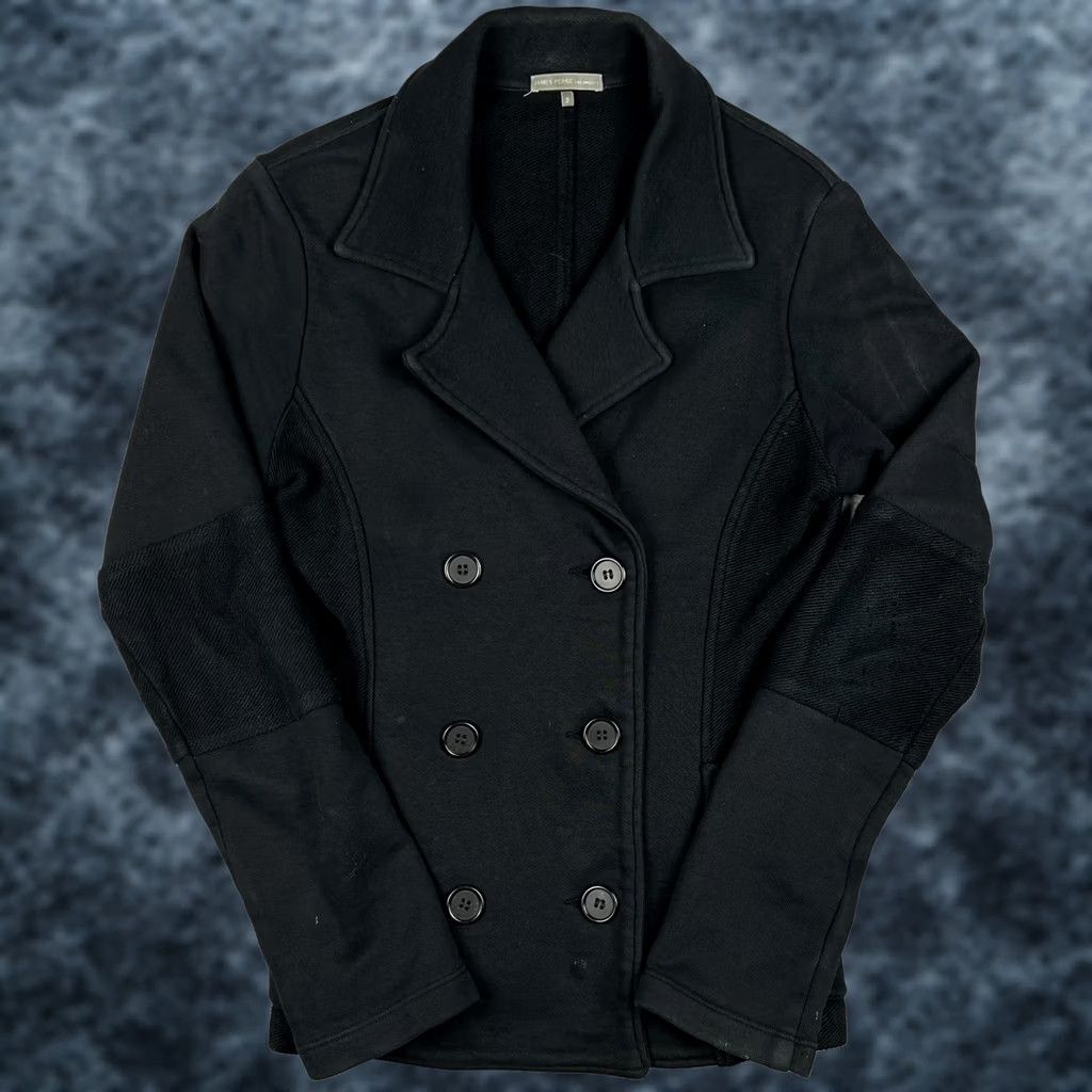 James Perse James Perse Double Breasted Blazer Jacket Womens 2 Black Cotton Coat USA Made Size XS / US 0-2 / IT 36-38 - 1 Thumbnail