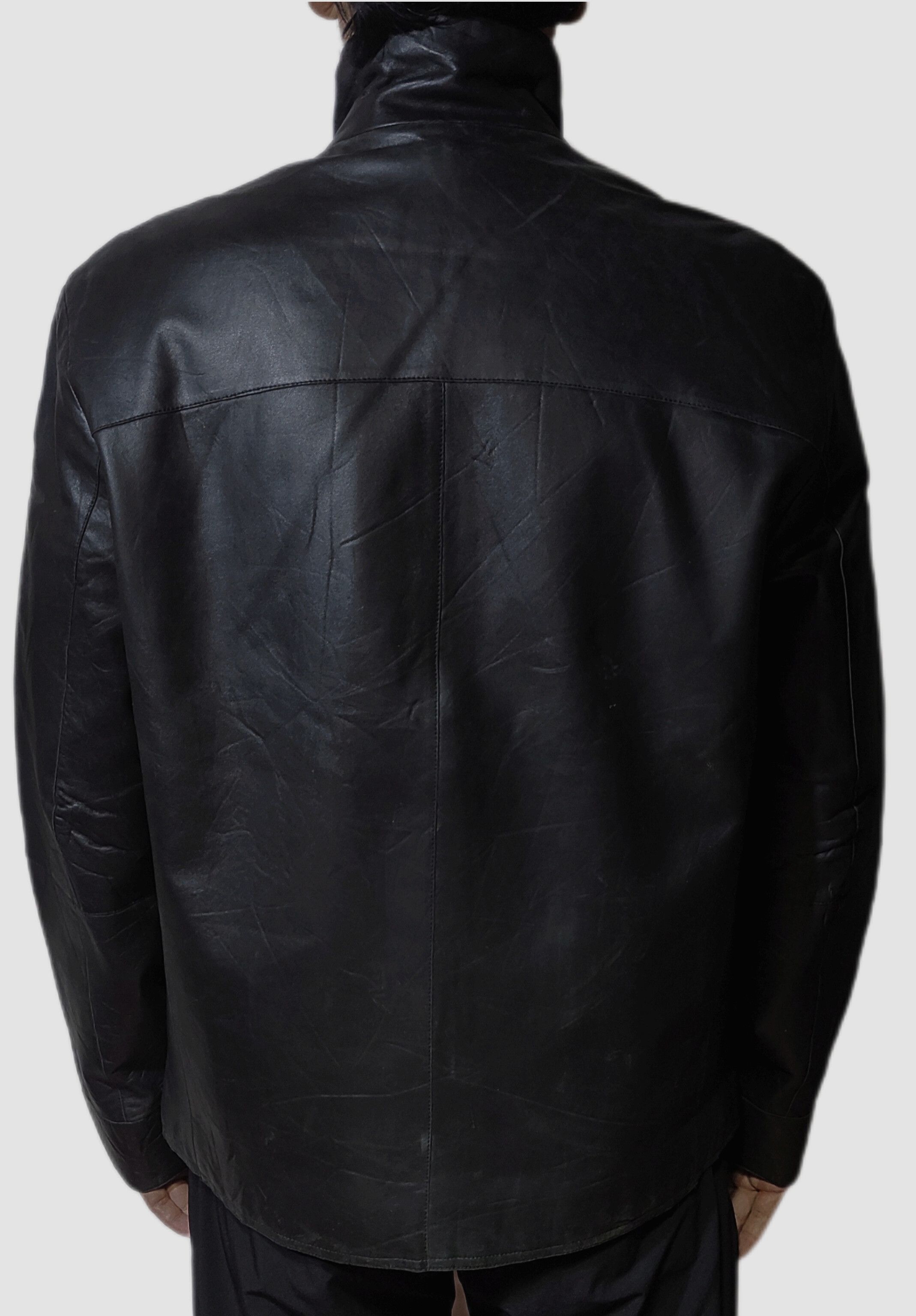 Armani Armani Collezioni Leather Classical Jacket Size US L / EU 52-54 / 3 - 4 Thumbnail